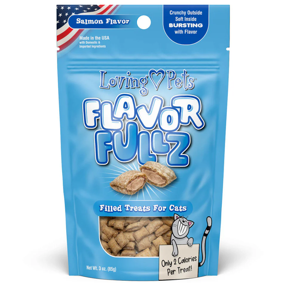 Loving Pets Flavorfullz Cat Treats 3oz Salmon - Image 1