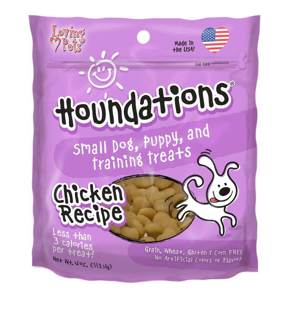 Loving Pets Houndations Dog Training Treats 4oz Chicken - Image 1
