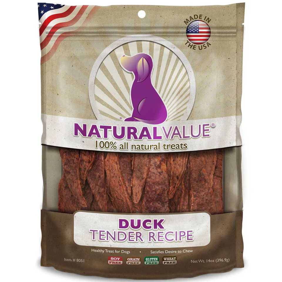 Loving Pets Natural Value Soft Chew Dog Treats 14oz Duck Tenders - Image 1