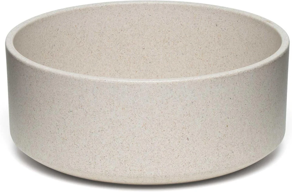 Loving Pets Dolce Bamboo Dog Dish Oat Small - Image 1