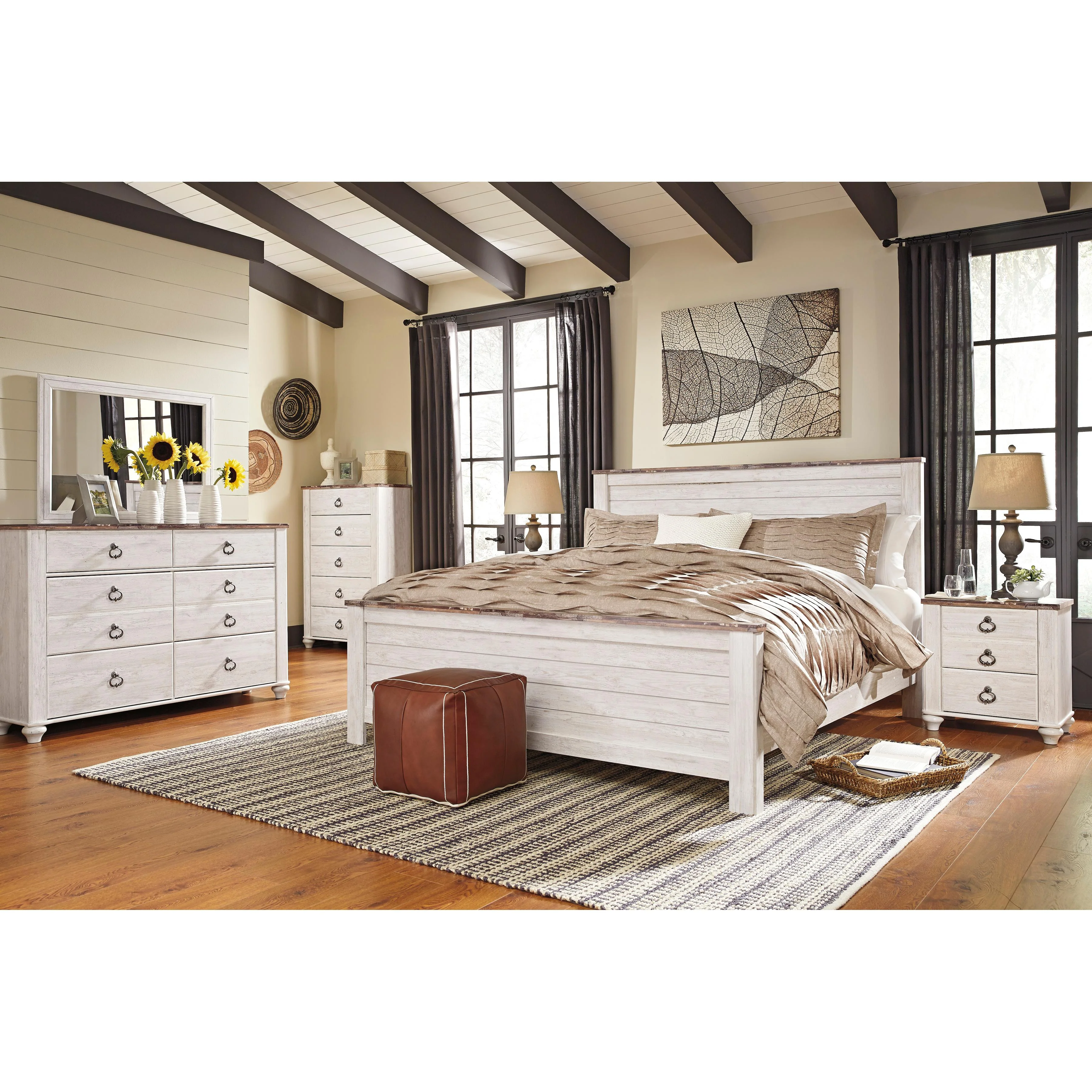 Signature Design by Ashley Willowton California King Panel Bed B267-58/B267-56/B267-94 - Image 2