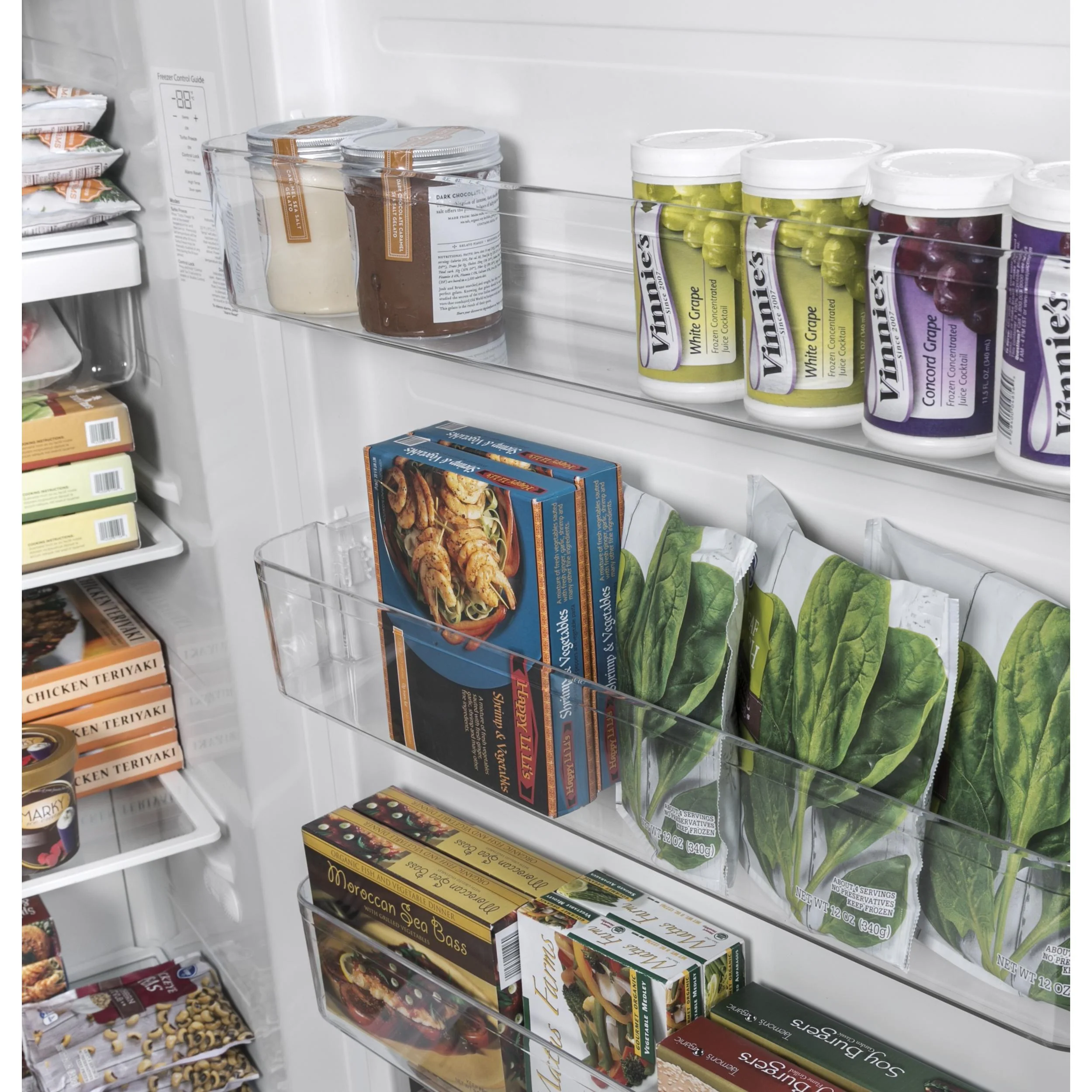 GE 17.3 cu. ft. Upright Freezer with LED Lighting FUF17DLRWW - Image 3