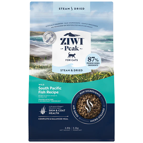 ZIWI Peak Cat Steam-Dried South Pacific Fish 4.9lb - Image 1
