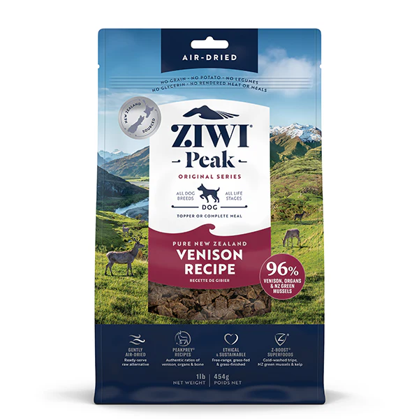 ZIWI Peak Venison Grain Free Air Dried Dog Food 1lb - Image 1