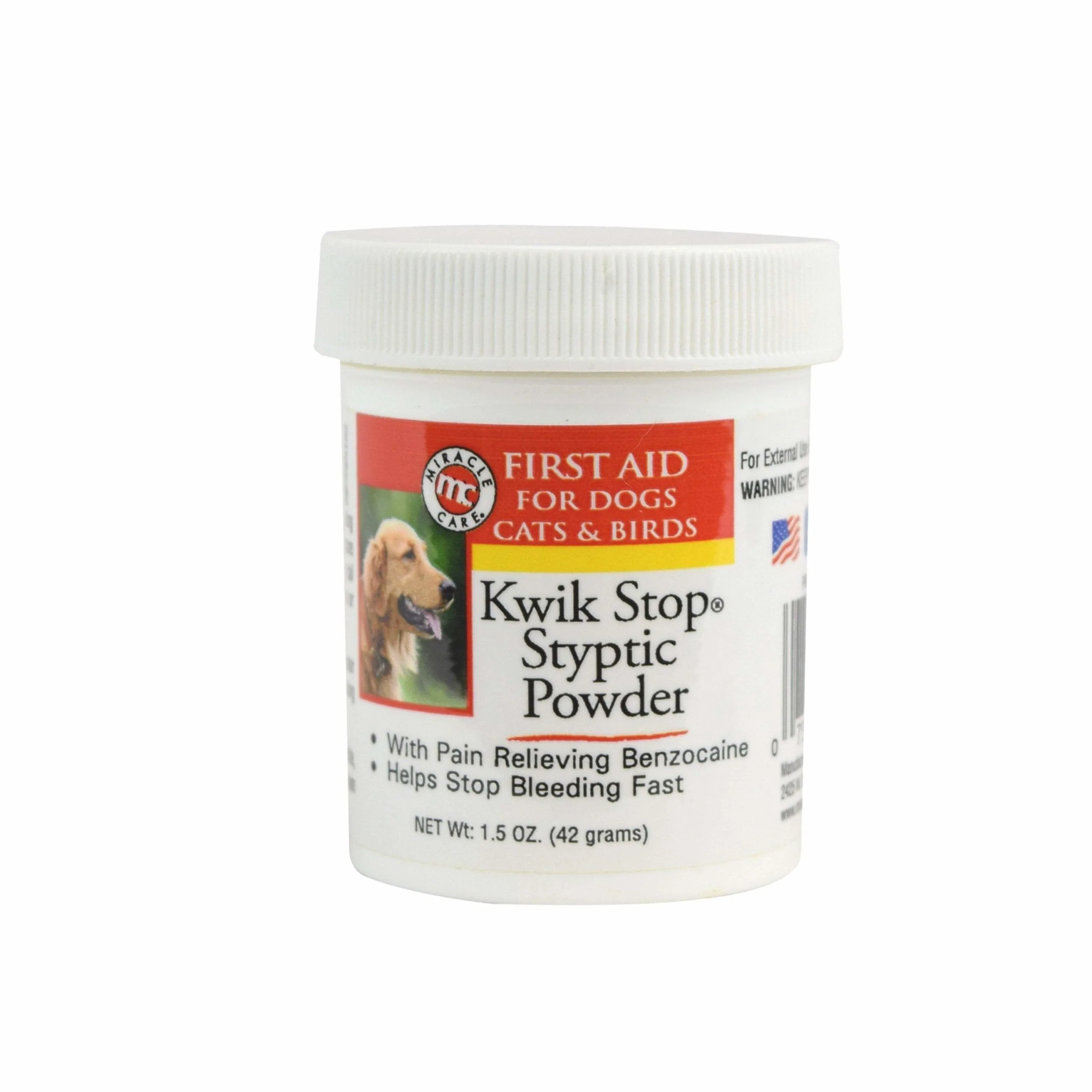Miracle Care Kwik Stop Styptic Powder 1.5oz - Image 1