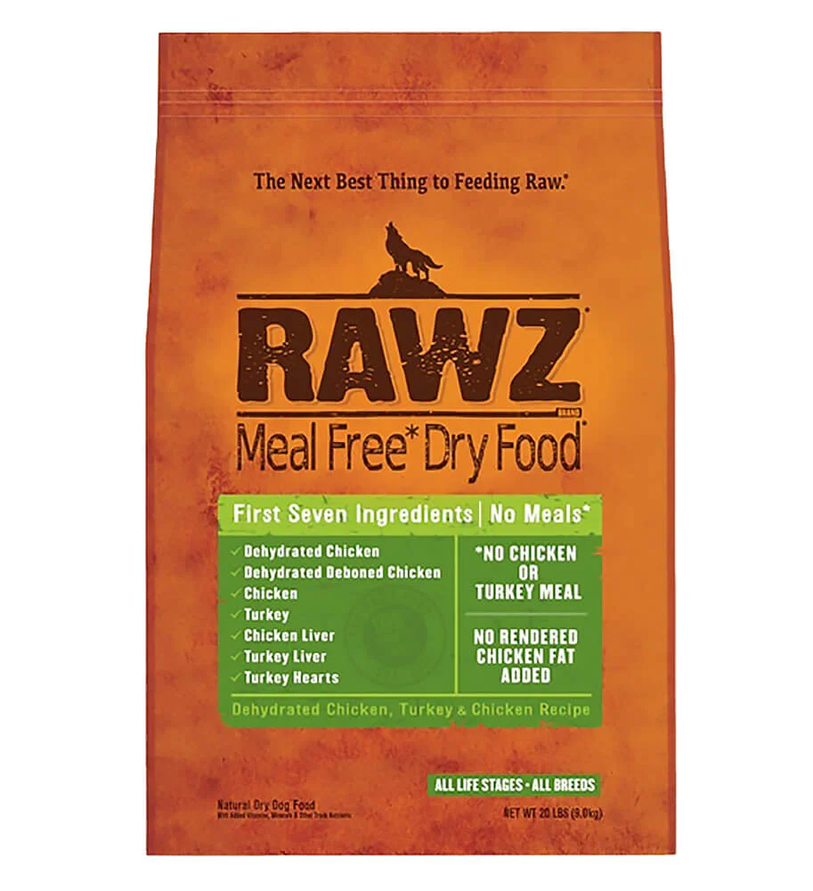 Rawz Natural grain-Free Chicken & Turkey Dry Dog Food, 20 Lb - Image 1