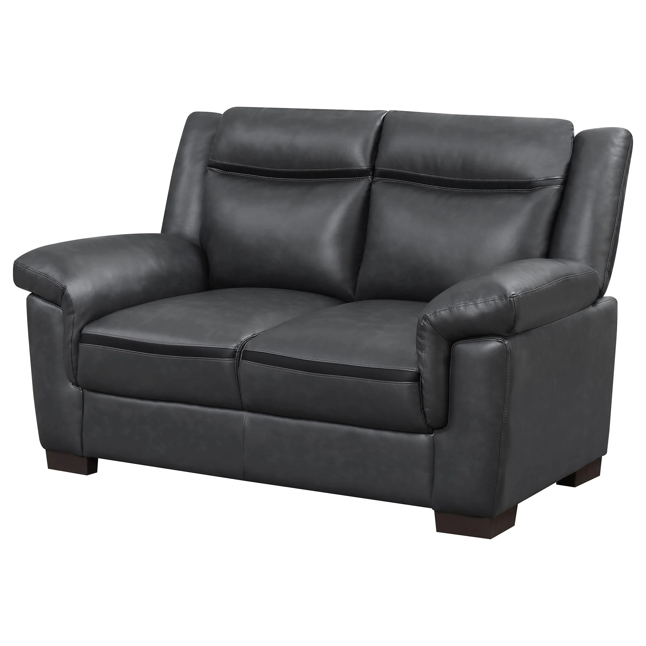 Coaster Furniture Arabella 506592 Upholstered Padded Arm Loveseat - Grey - Image 3