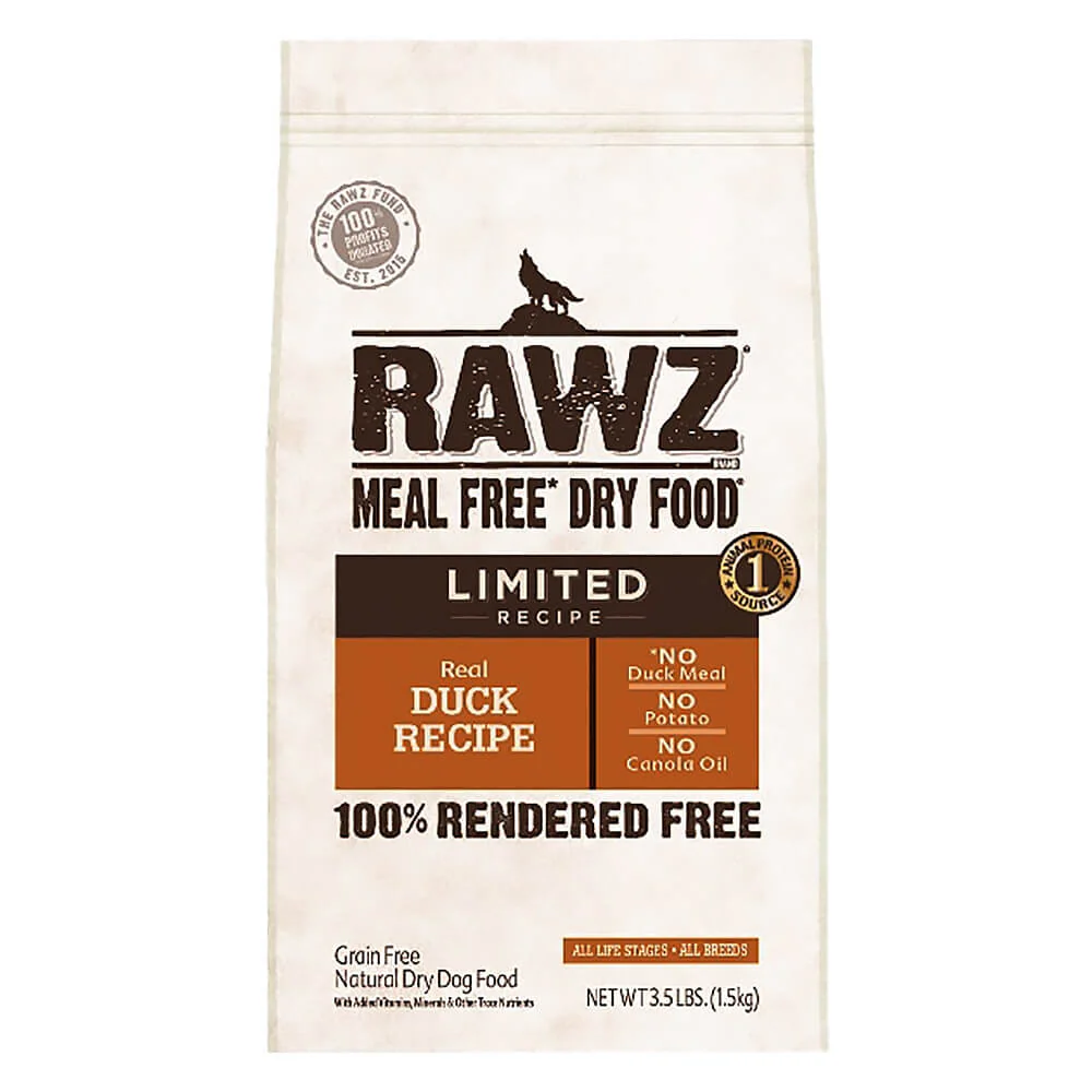 Rawz Dog Food Limited Duck 3.5lbs - Image 1