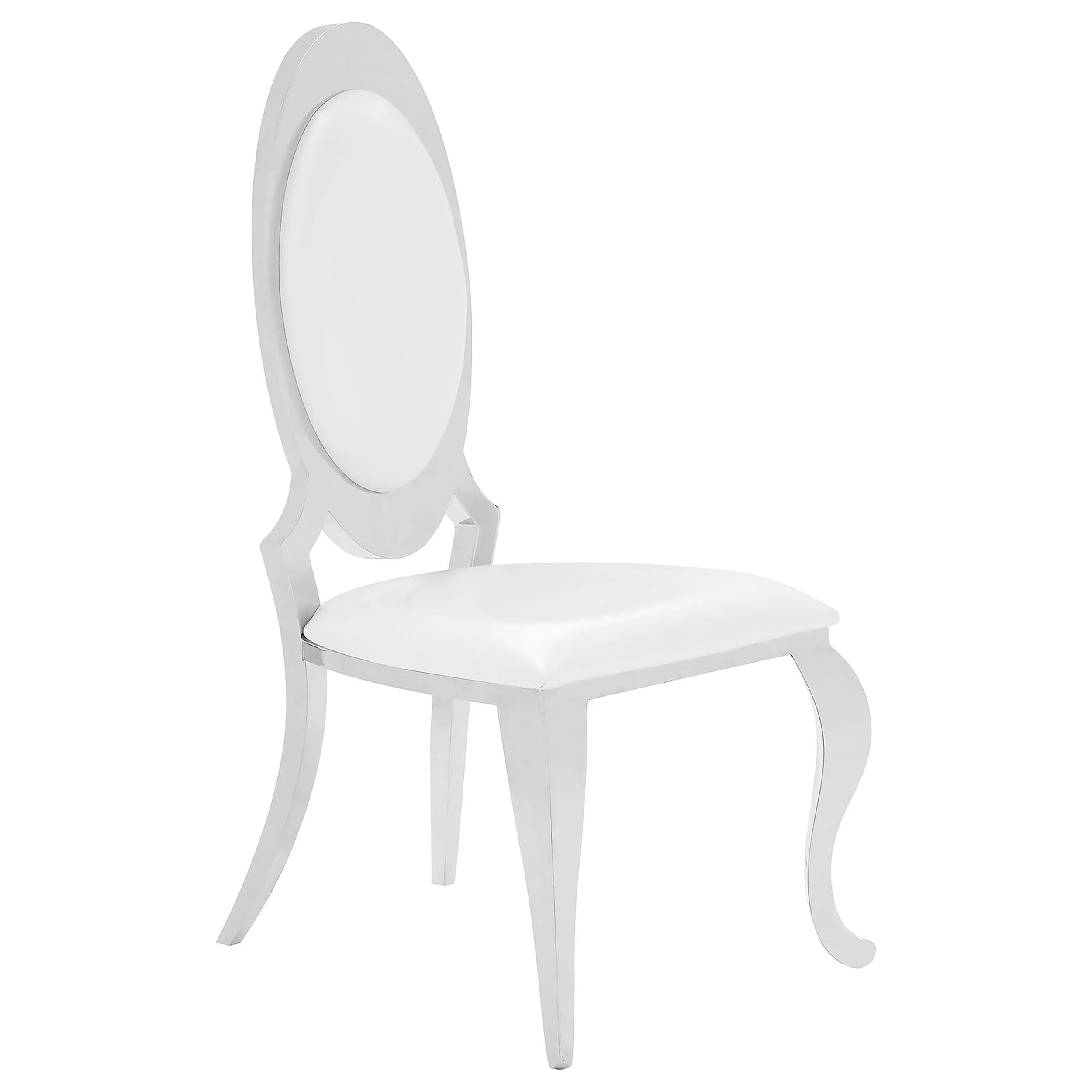 Coaster Furniture Anchorage 107872N Upholstered Dining Chair – Cream White (Set of 2)