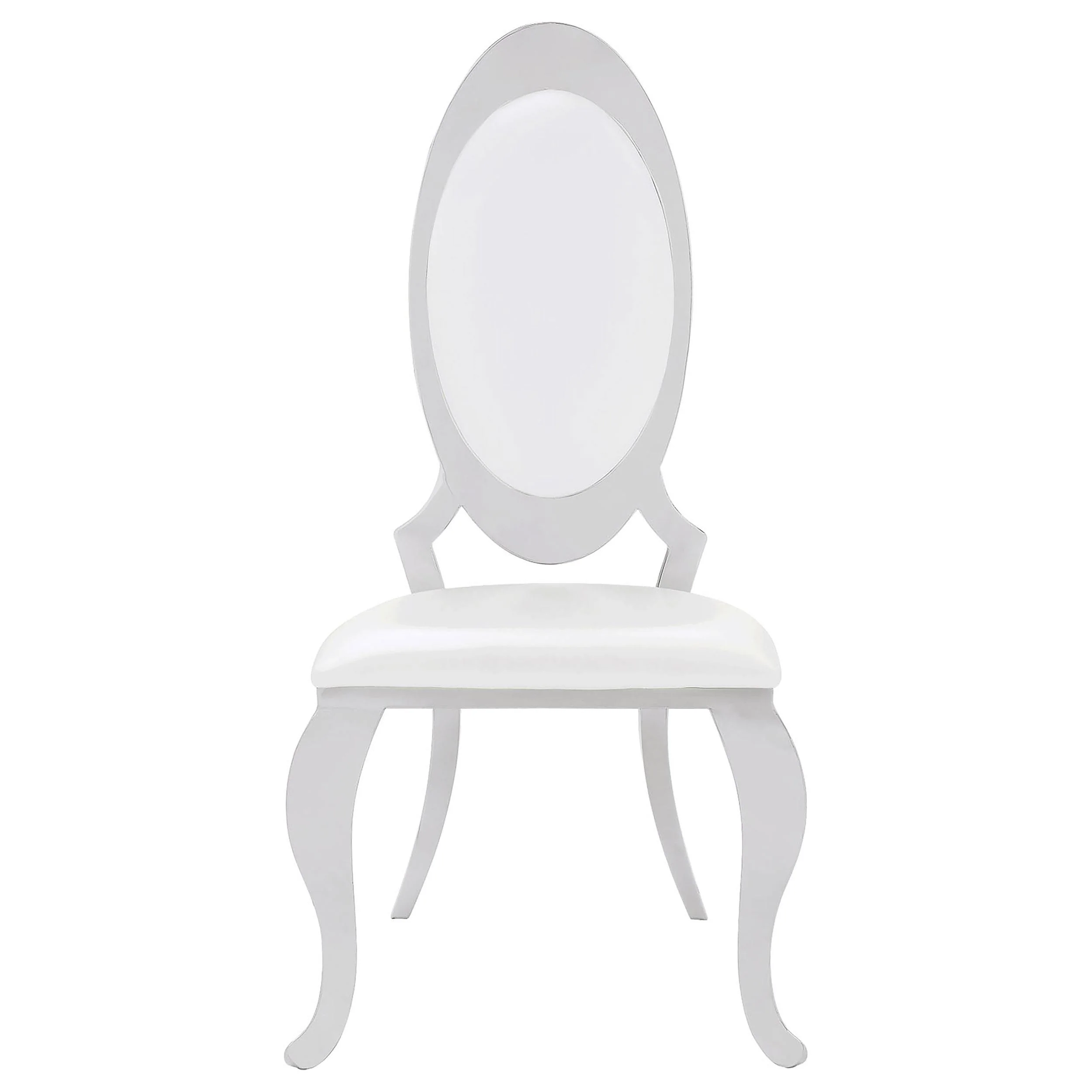 Coaster Furniture Anchorage 107872N Upholstered Dining Chair - Cream White (Set of 2) - Image 2