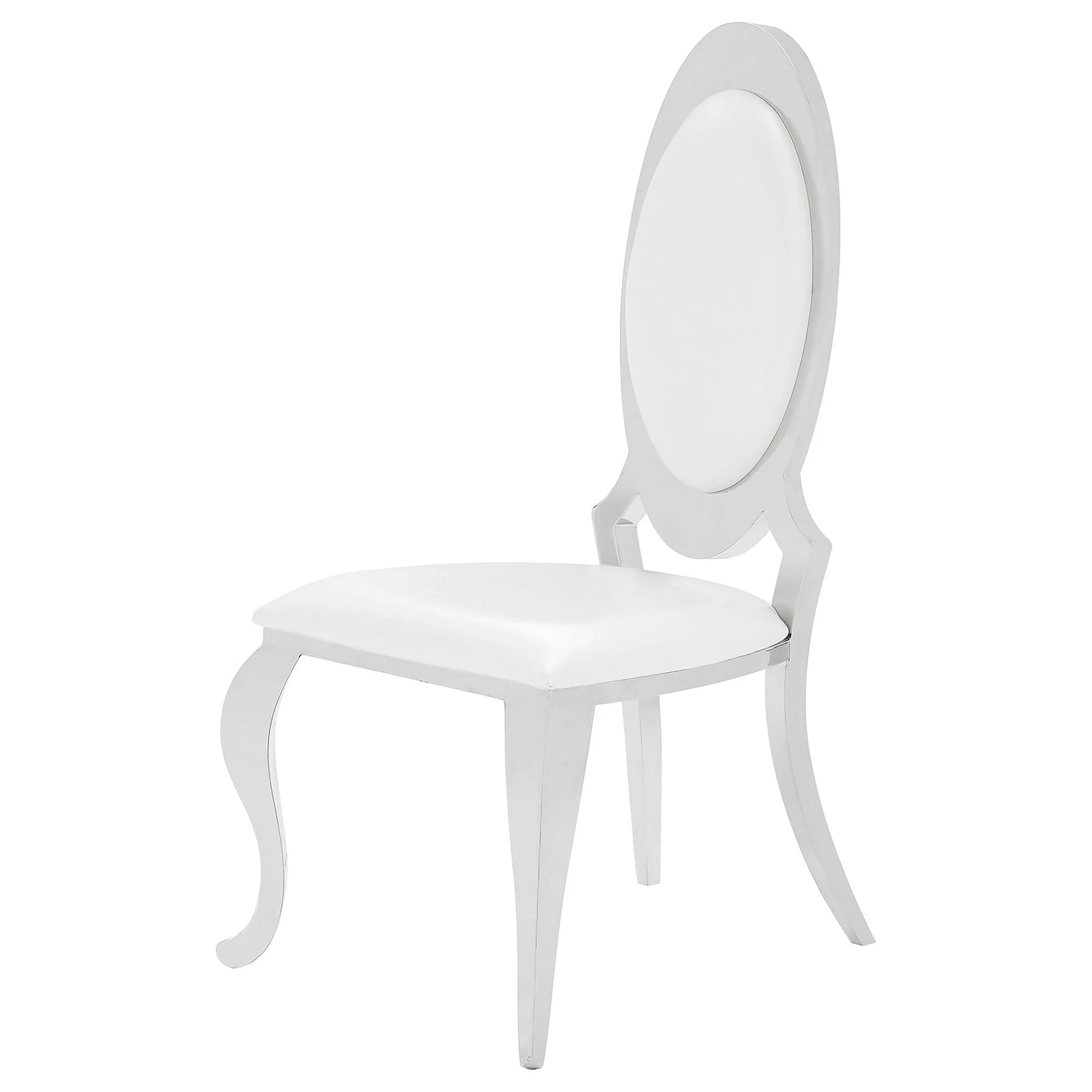 Coaster Furniture Anchorage 107872N Upholstered Dining Chair - Cream White (Set of 2) - Image 3
