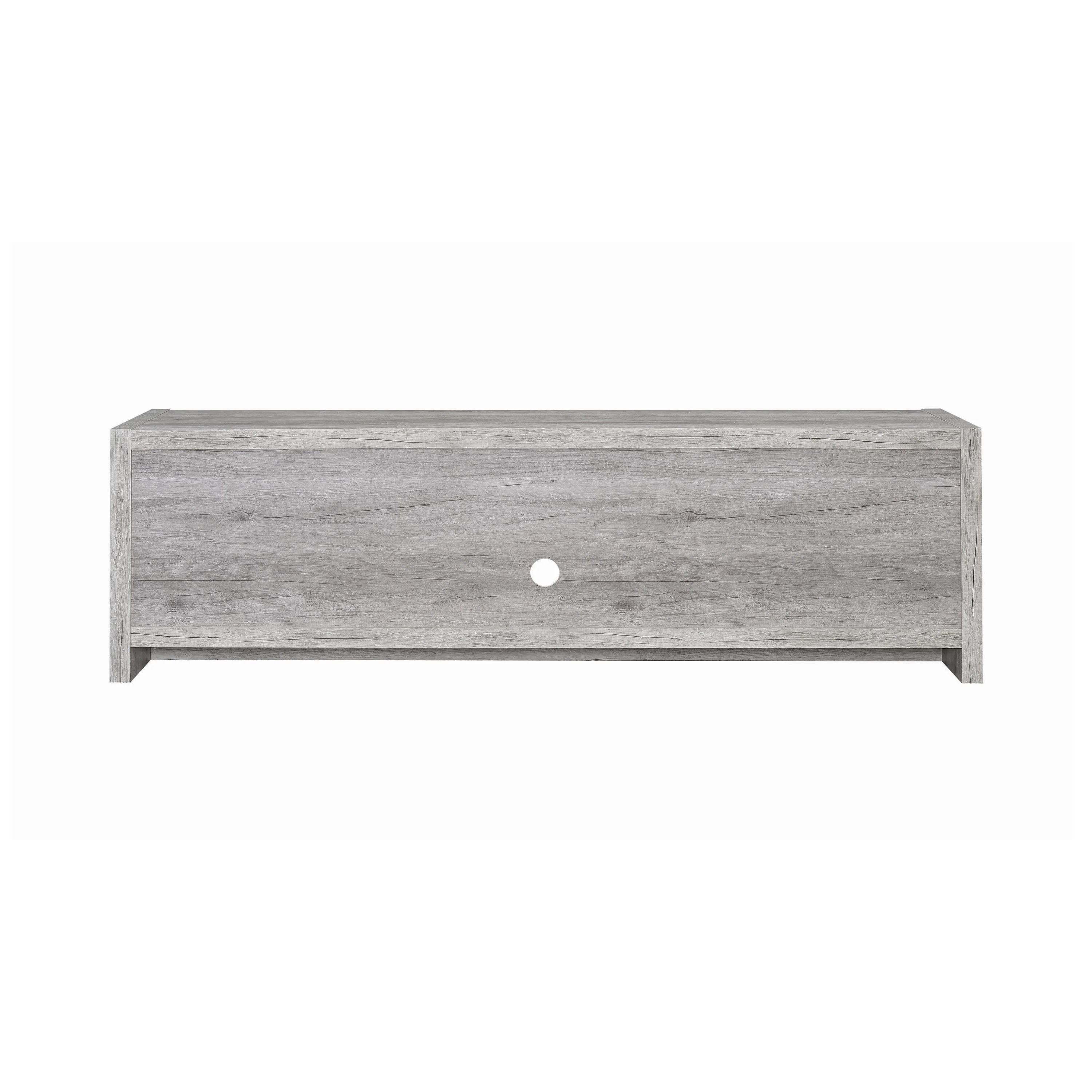 Coaster Furniture Burke 701025 2-door Engineered Wood 71" TV Stand - Grey Driftwood - Image 3