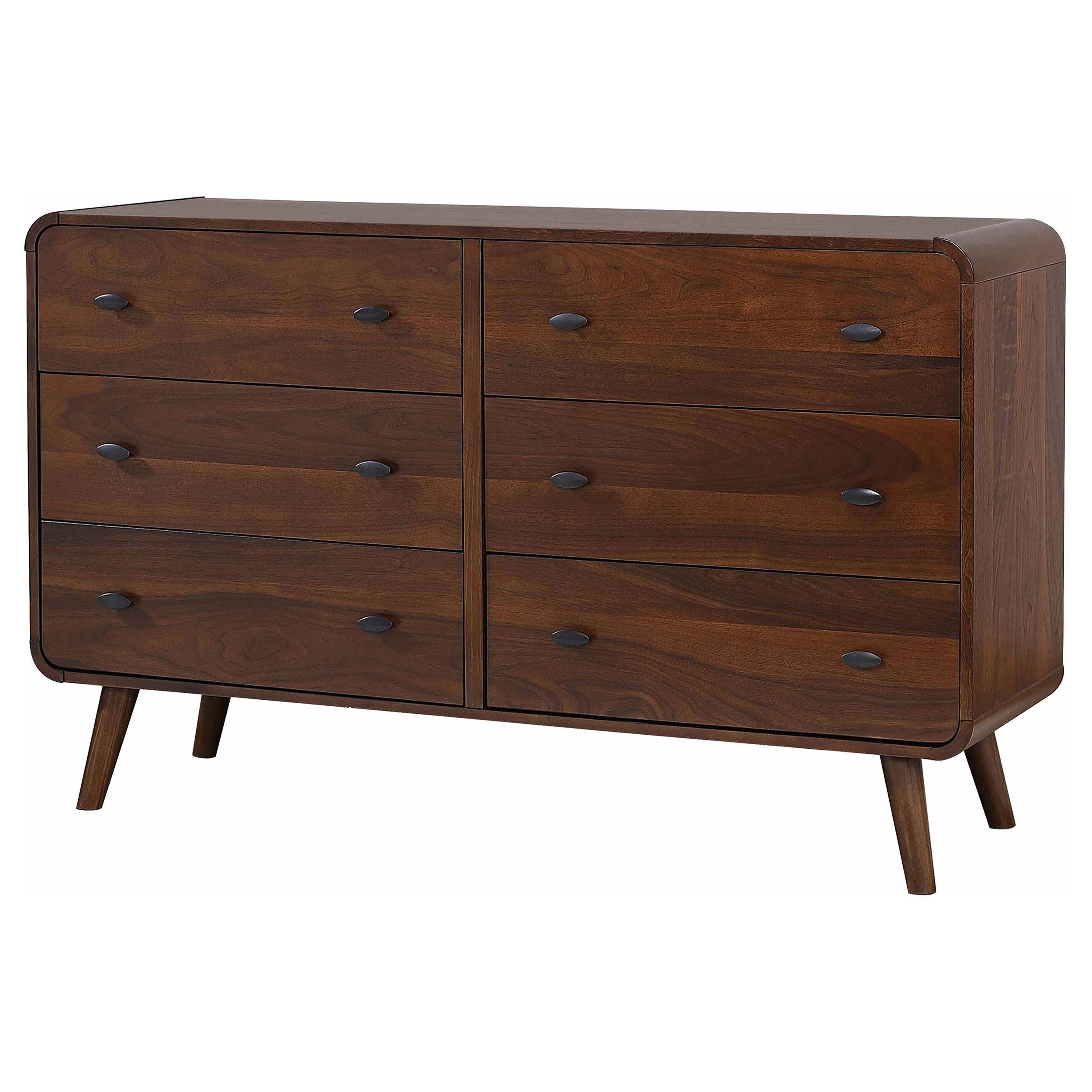 Coaster Furniture Robyn 205133 6-Drawer Bedroom Dresser - Dark Walnut - Image 3