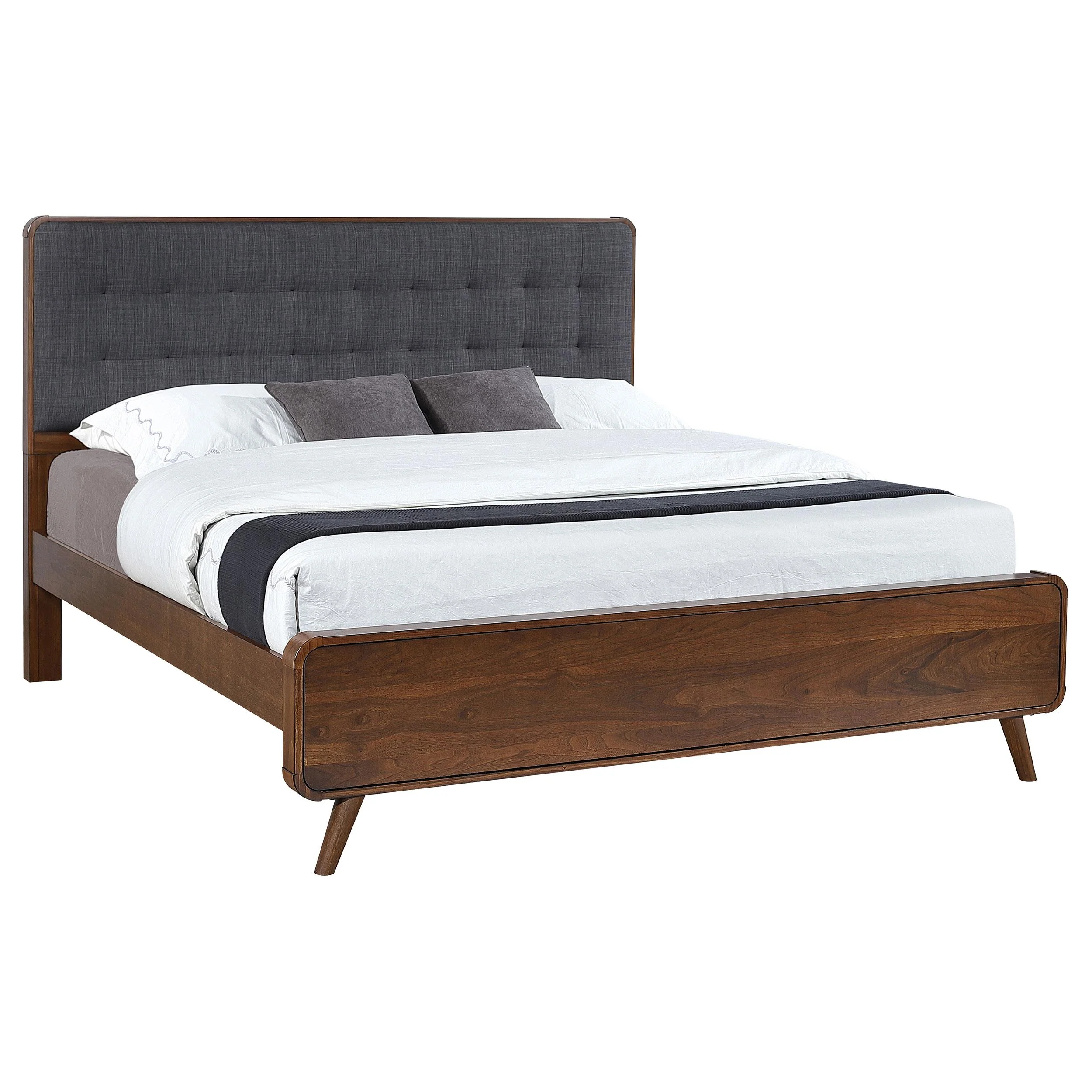 Coaster Furniture Robyn 205131KE Wood Eastern King Platform Bed - Dark Walnut - Image 2