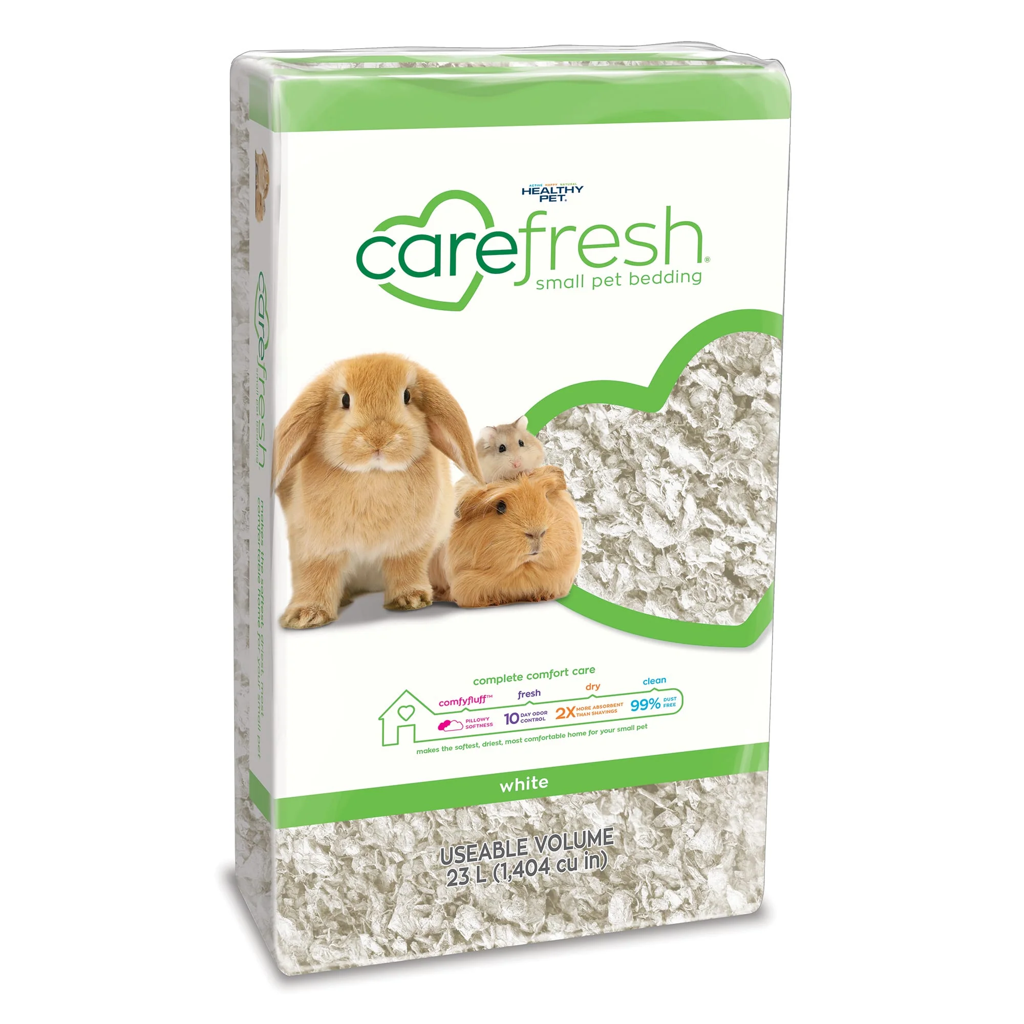 CareFRESH Natural Soft Paper Fiber  Small Pet Bedding  White  23L - Image 1