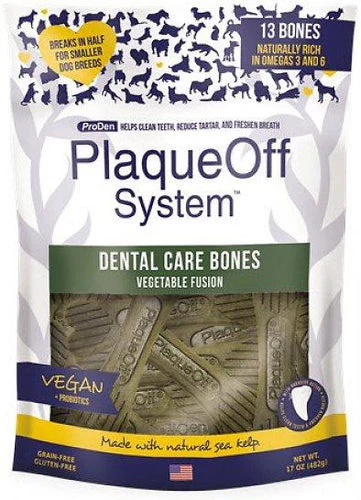 Proden PlaqueOff Dental Vegetable Fusion Dog Bones 17oz - Image 1