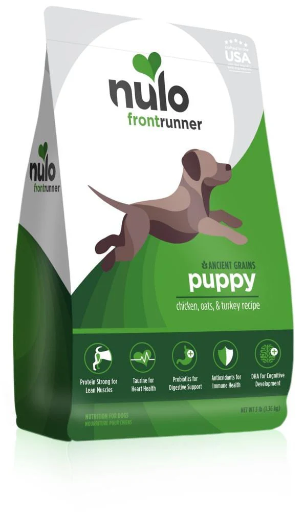 Nulo Frontrunner Puppy Chicken, Oats, & Turkey Dry Dog Food, 11 lb - Image 1