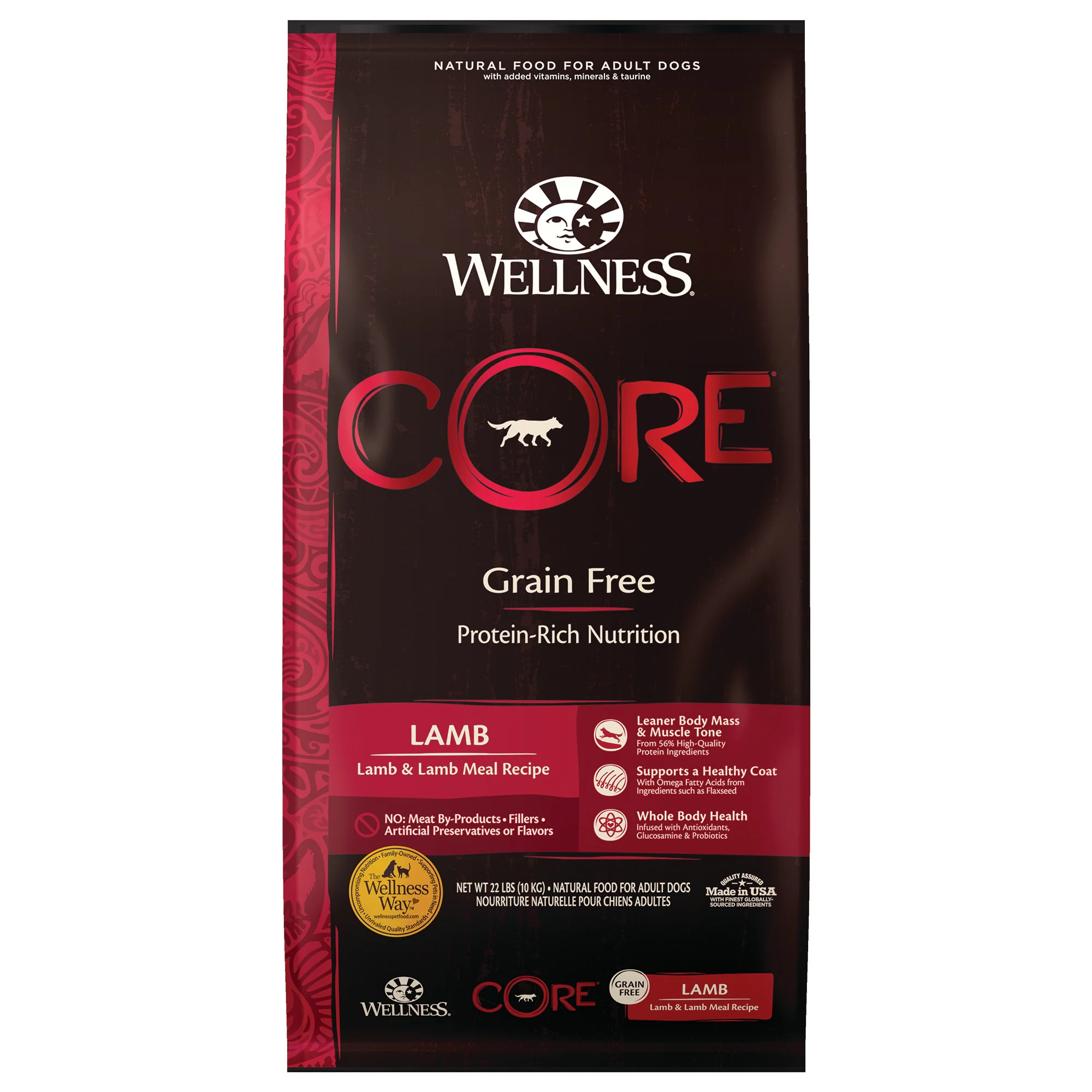 Wellness CORE Natural Grain Free Dry Dog Food, Lamb, 2lb - Image 1