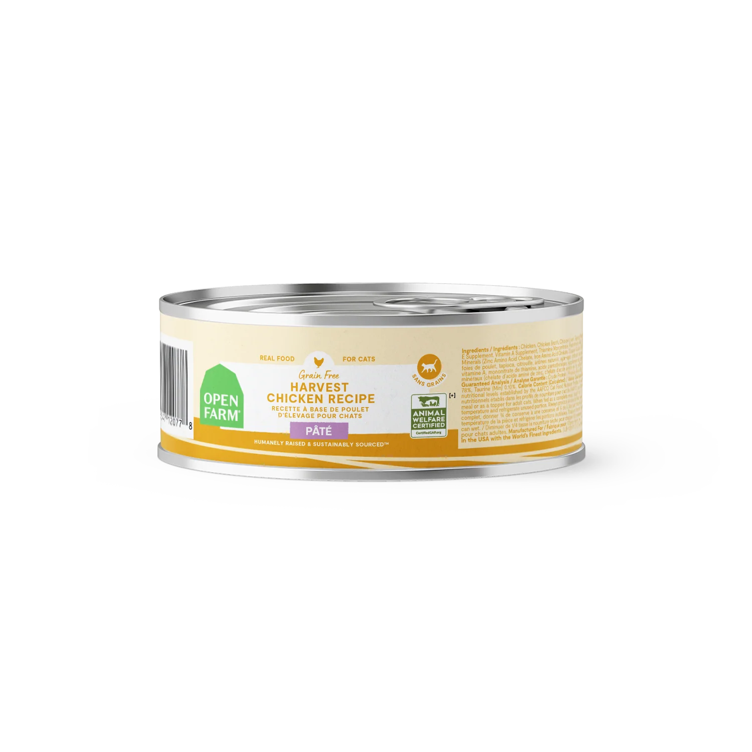 Open Farm Harvest Chicken Pâté For Cats 2.8oz Can