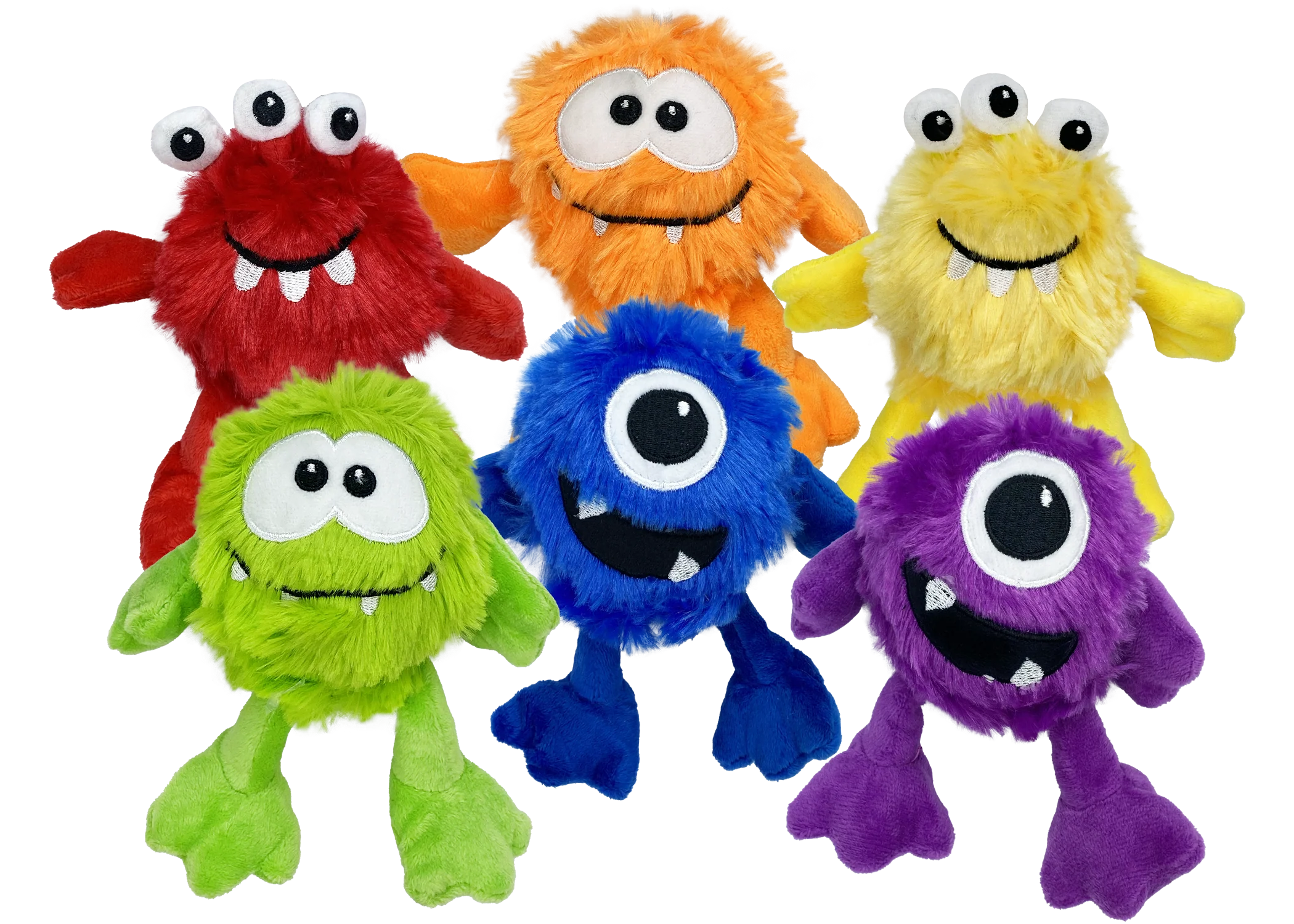 Multipet Plush Dog Toy Plush Monsters Mini 5in Assorted - Image 1