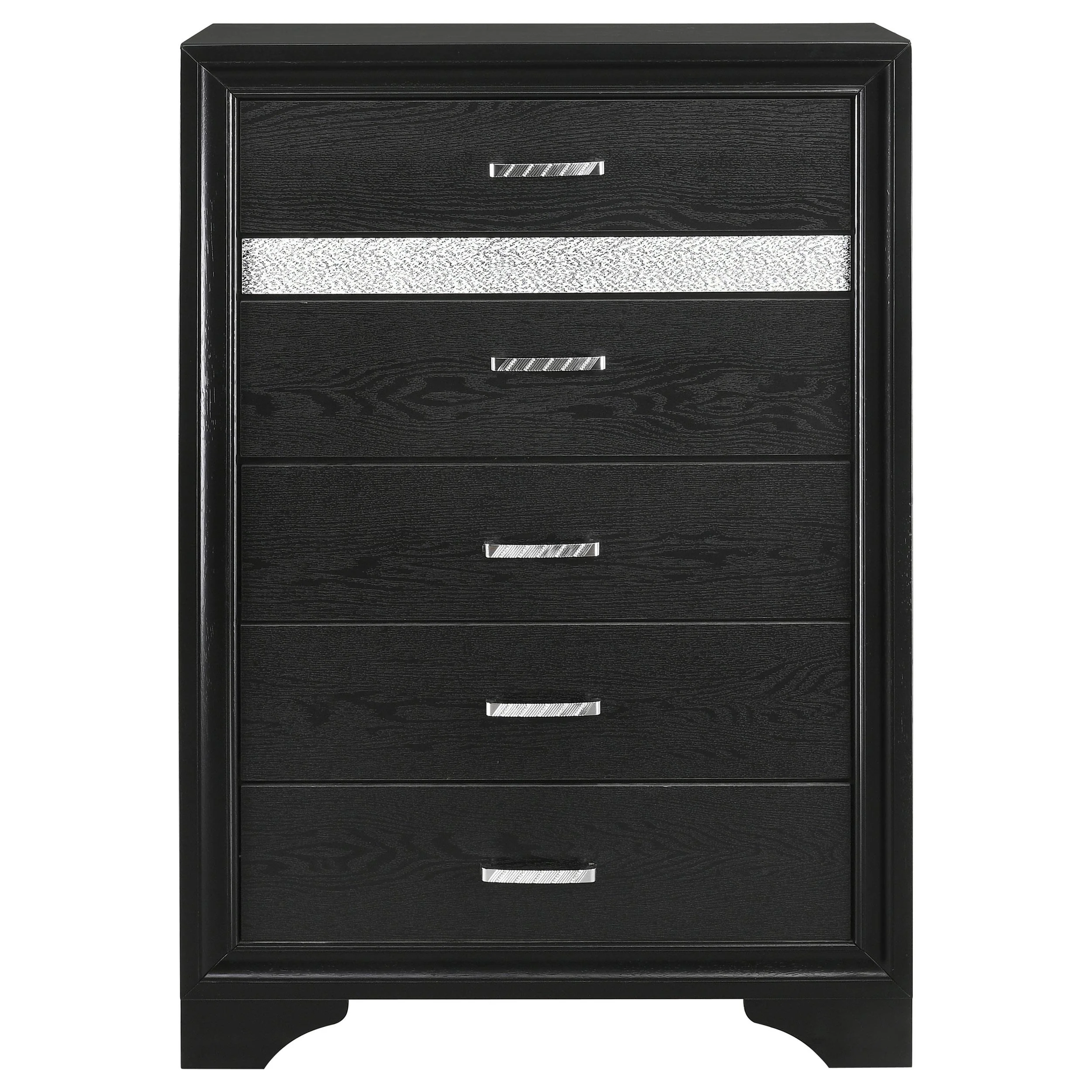 Coaster Furniture Miranda 206365 5-Drawer Bedroom Chest - Black - Image 2