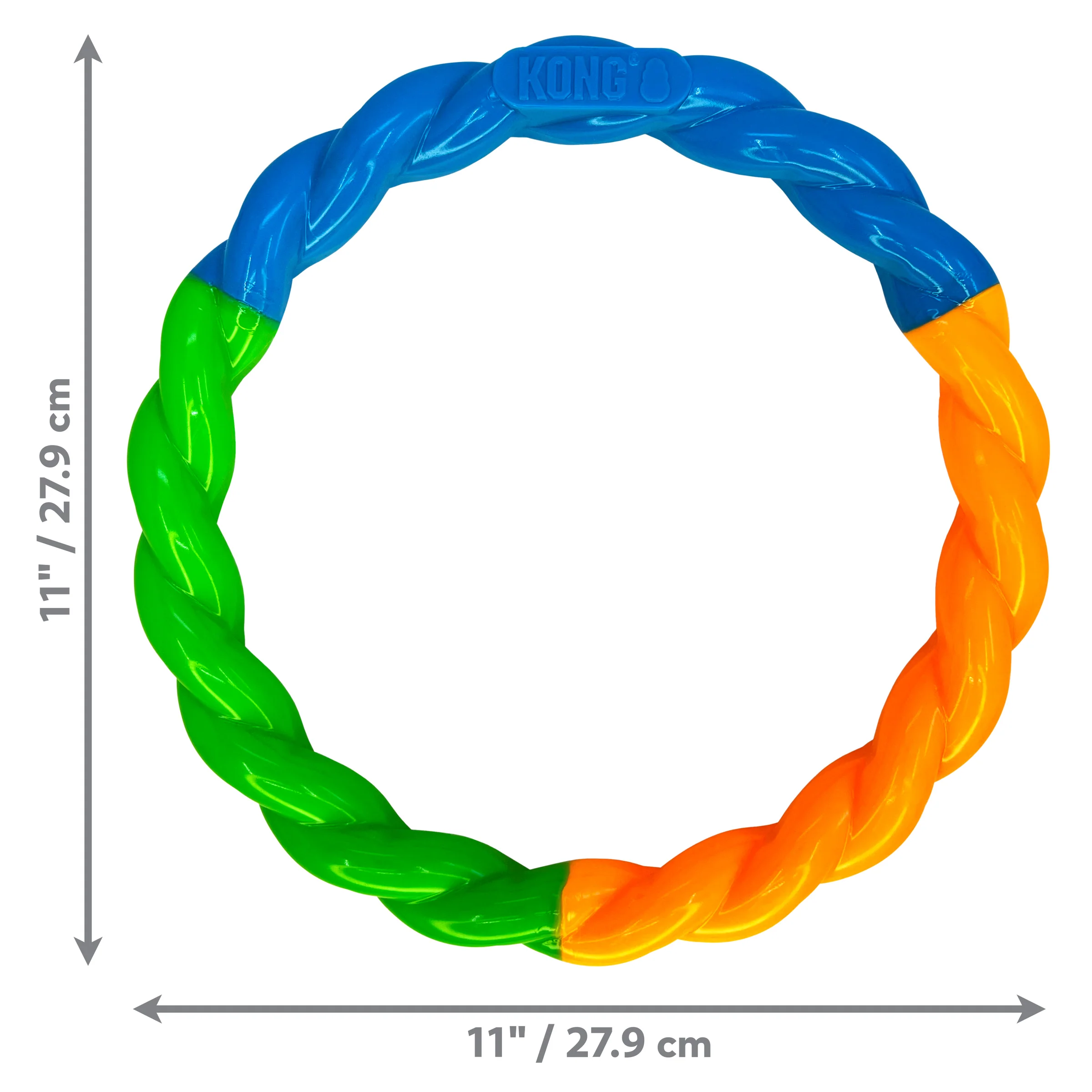 Kong Dog Toy Twistz High-Viz Ring Large - Image 1