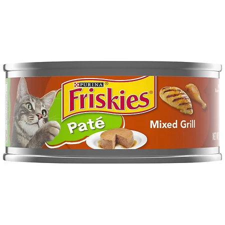 Friskies Pate Wet Cat Food  Pate Mixed Grill  5.5 oz. Can - Image 1