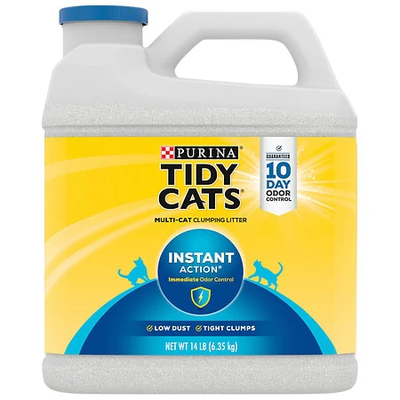 Purina Tidy Cats Clumping Cat Litter  Instant Action Multi Cat Litter  14 lb. Jug - Image 1