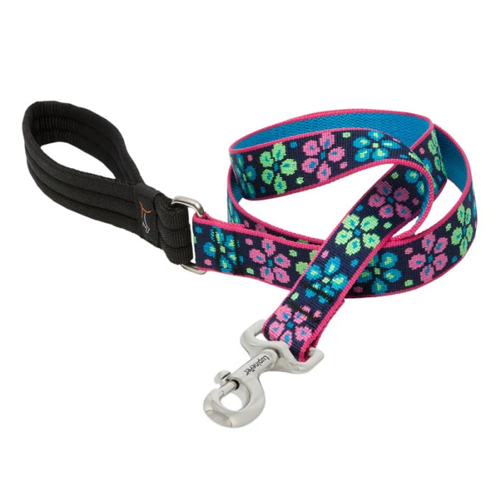 Lupine Pet Dog 6 Ft Long 1 In Leash Original Designs Flower Power - Image 1