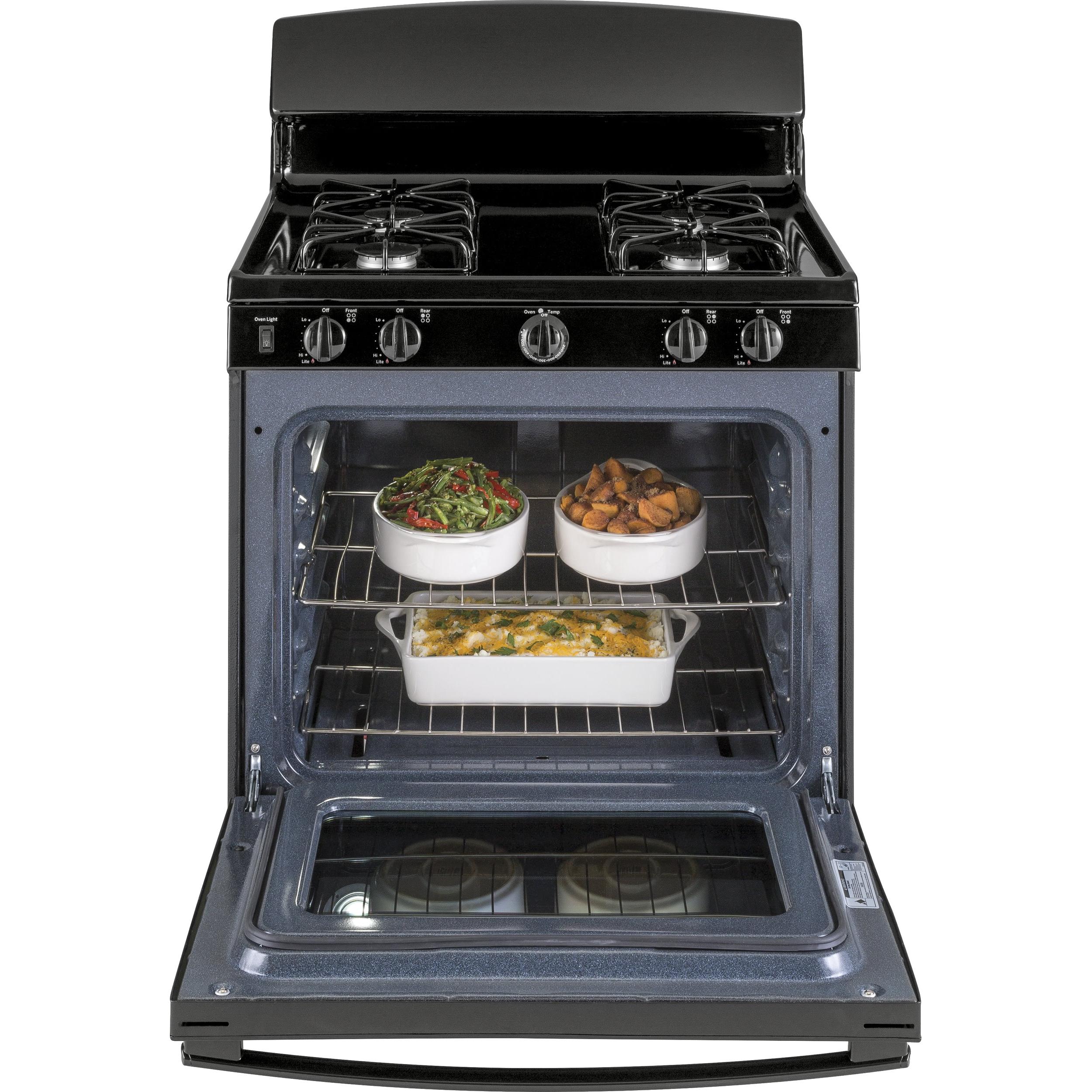 GE 30-inch Freestanding Gas Range JGBS30DEKBB - Image 3