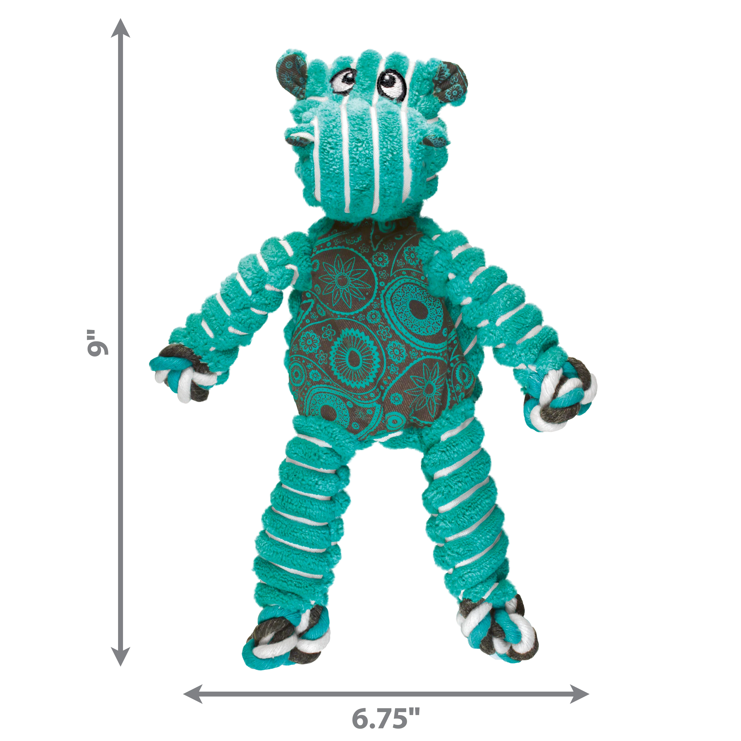 Kong Dog Toy Floppy Knots Hippo Small - Image 1