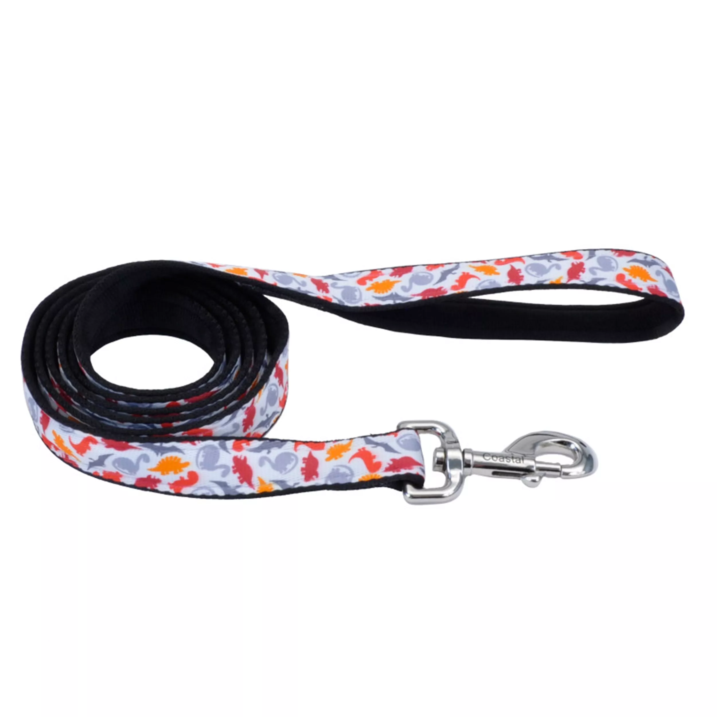Coastal Exclusive Styles 6ft Long 5/8in Dog Leash Dinosaurs - Image 1