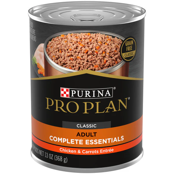 Purina Pro Plan Grain Free Classic Chicken & Carrots Canned Dog Food 13oz - Image 1
