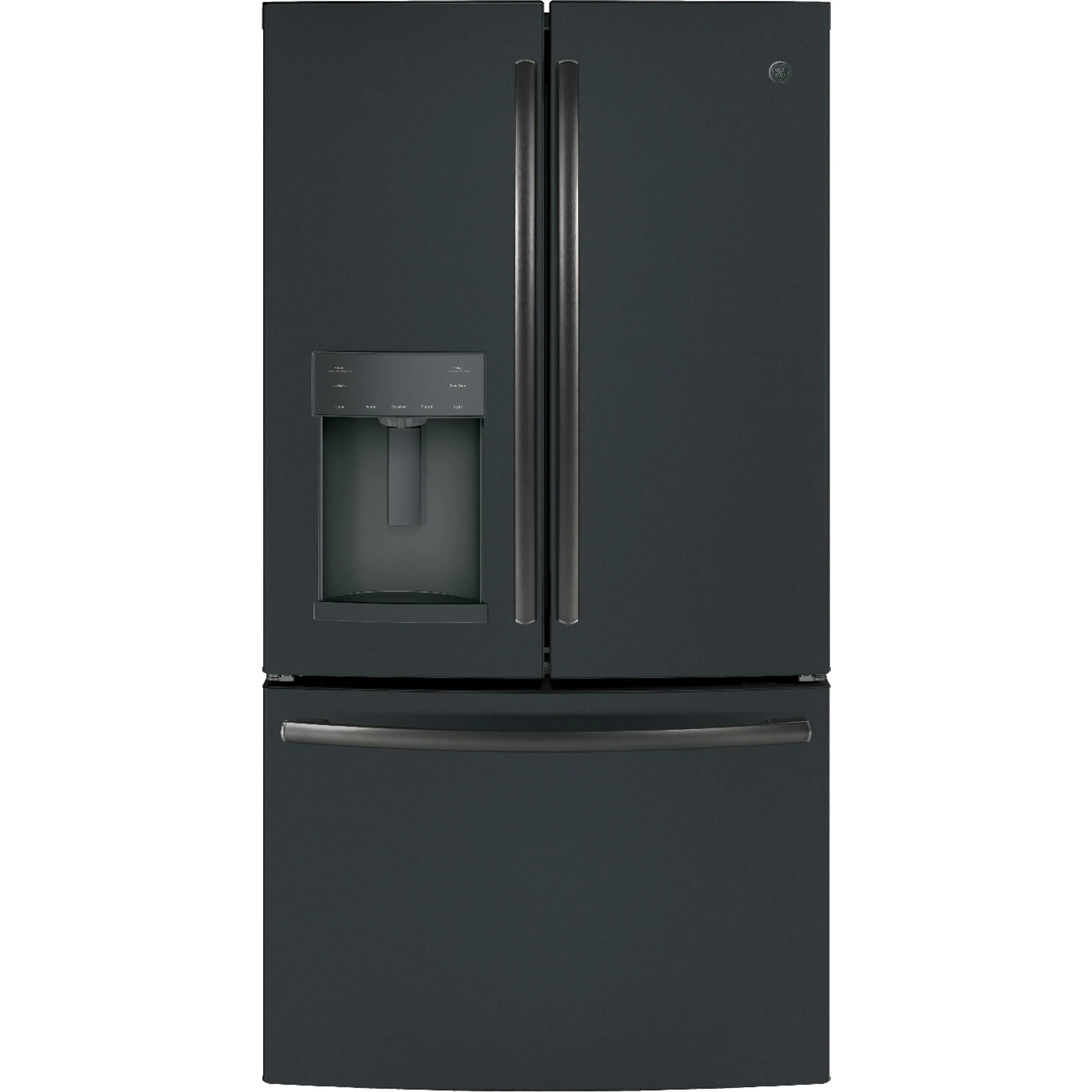 GE 36-inch, 27.8 cu.ft. Freestanding French 3-Door Refrigerator with Ice and Water Dispensing System GFE28GELDS - Image 1