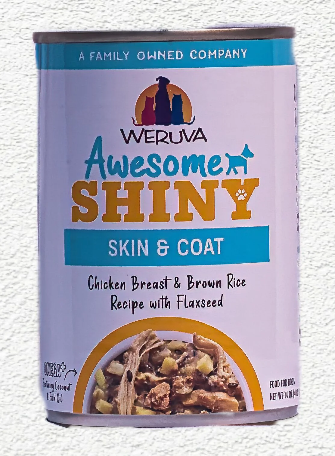 Weruva Awesome Shiny Chicken & Rice Dog Canned Food 14 oz - Image 1