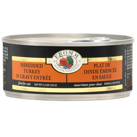 Fromm Four-Star Shredded Turkey in Gravy Canned Cat Food 3oz - Image 1