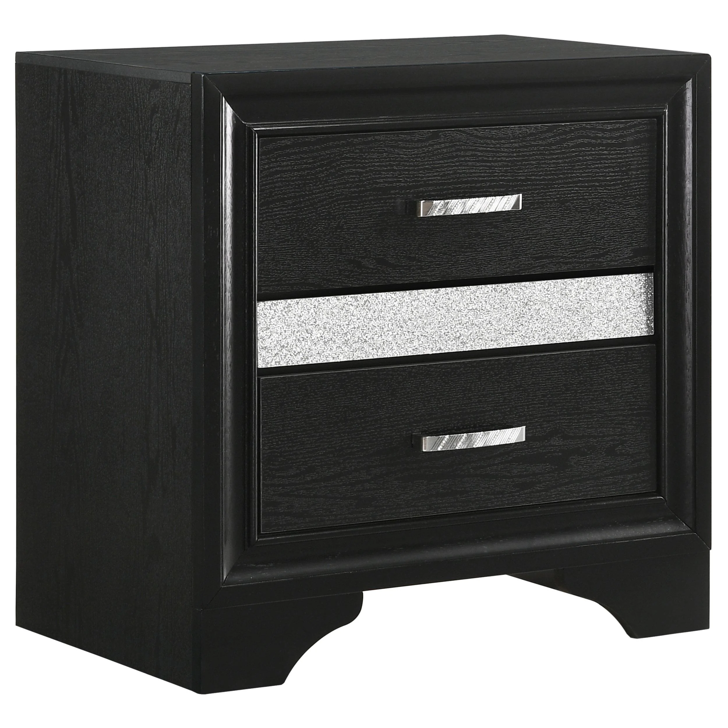 Coaster Furniture Miranda 206362 2-Drawer Nightstand – Black