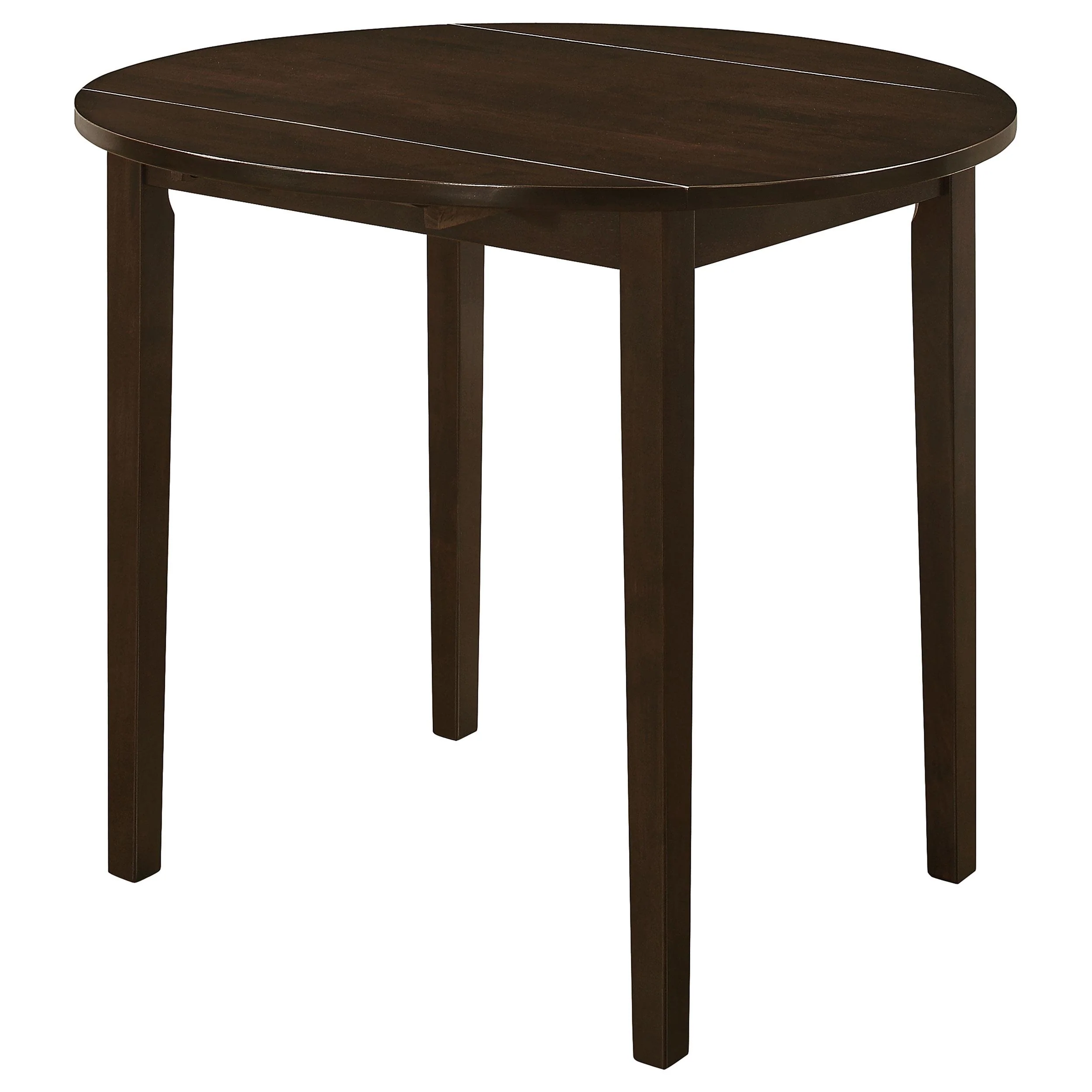 Coaster Furniture Bucknell 130005 3-piece Round Drop Leaf Dining Table Set - Cappuccino - Image 2
