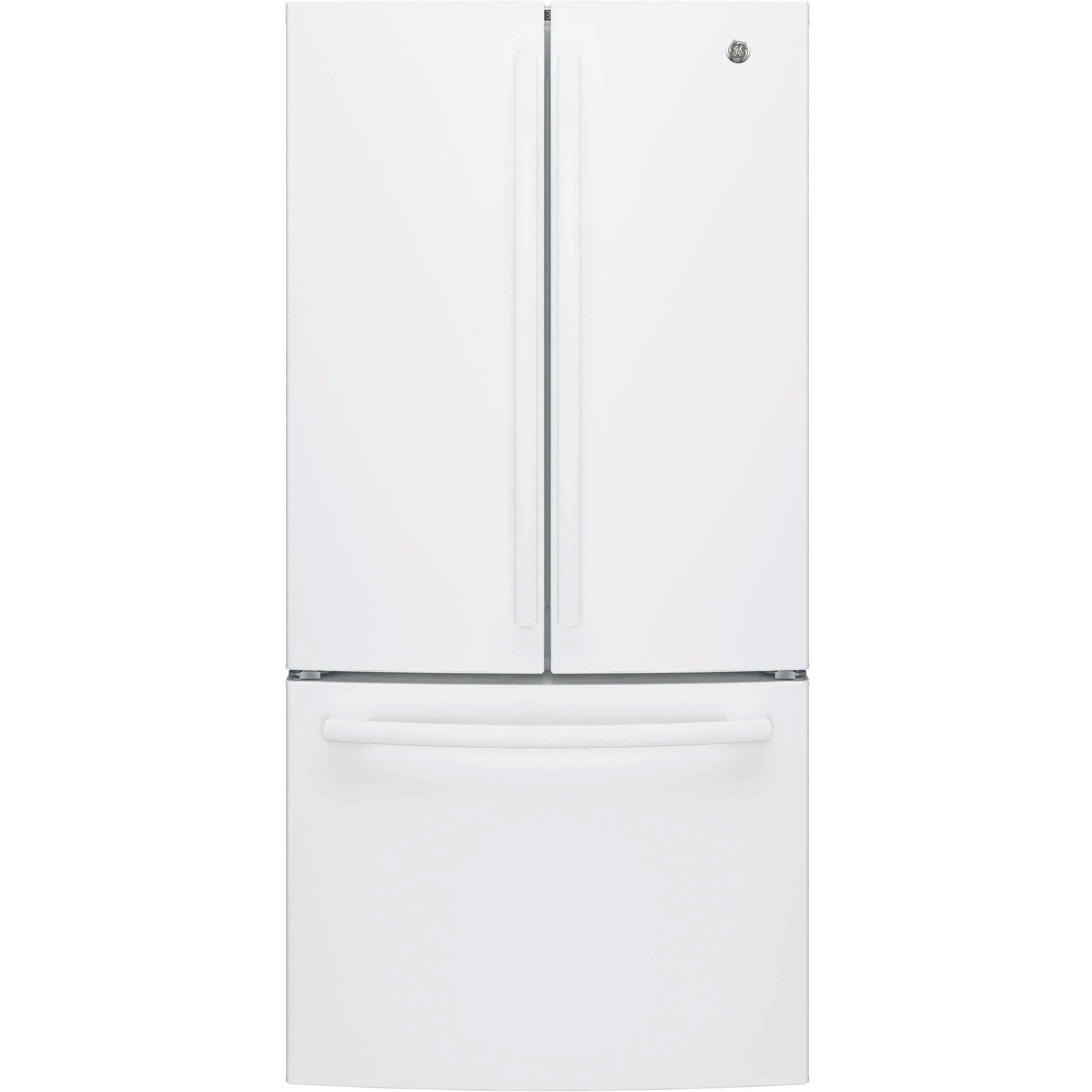 GE 33-inch, 18.6 cu. ft. Counter-Depth French-Door Refrigerator with Ice Maker GWE19JGLWW - Image 1