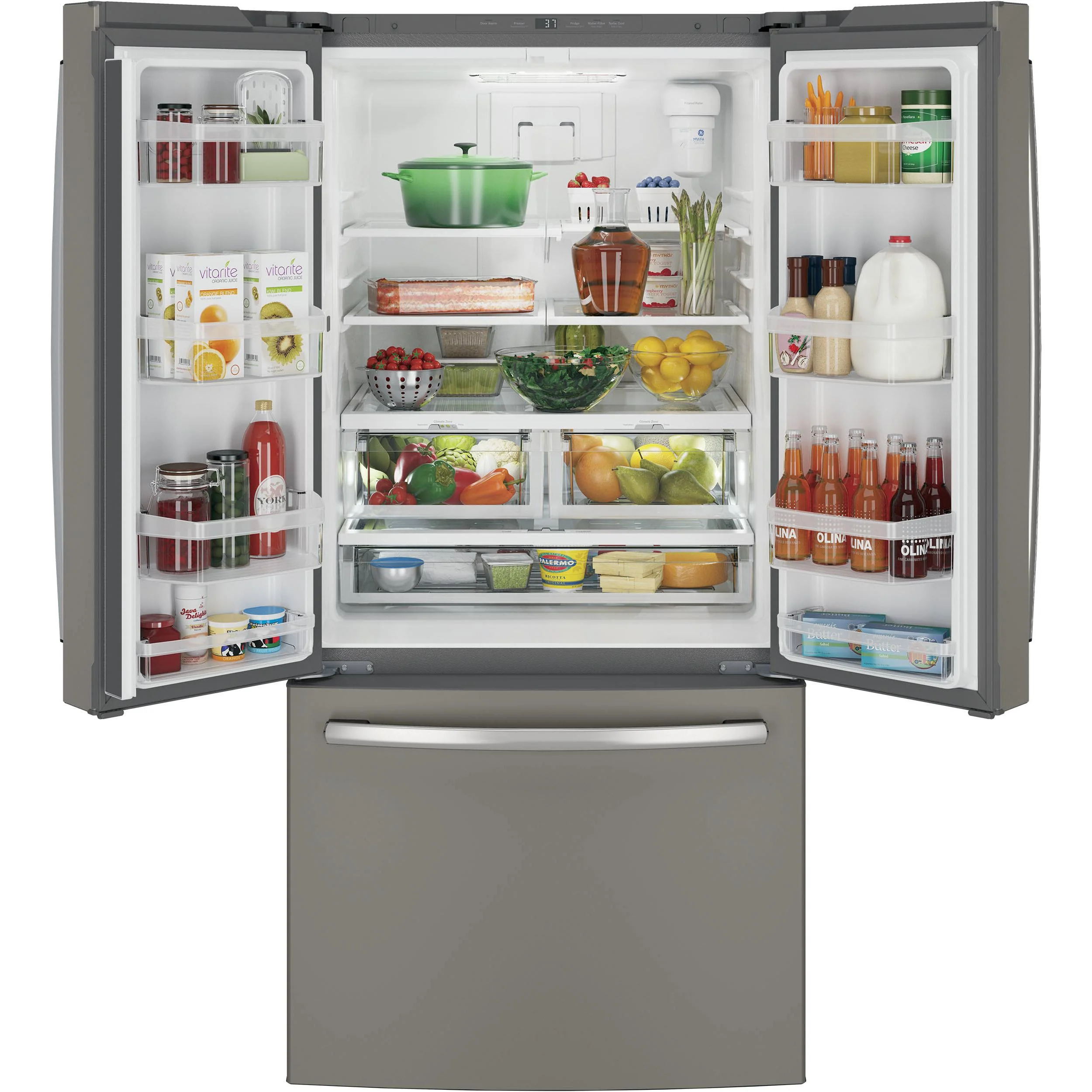 GE 33-inch, 18.6 cu. ft. Counter-Depth French-Door Refrigerator GWE19JMLES - Image 3