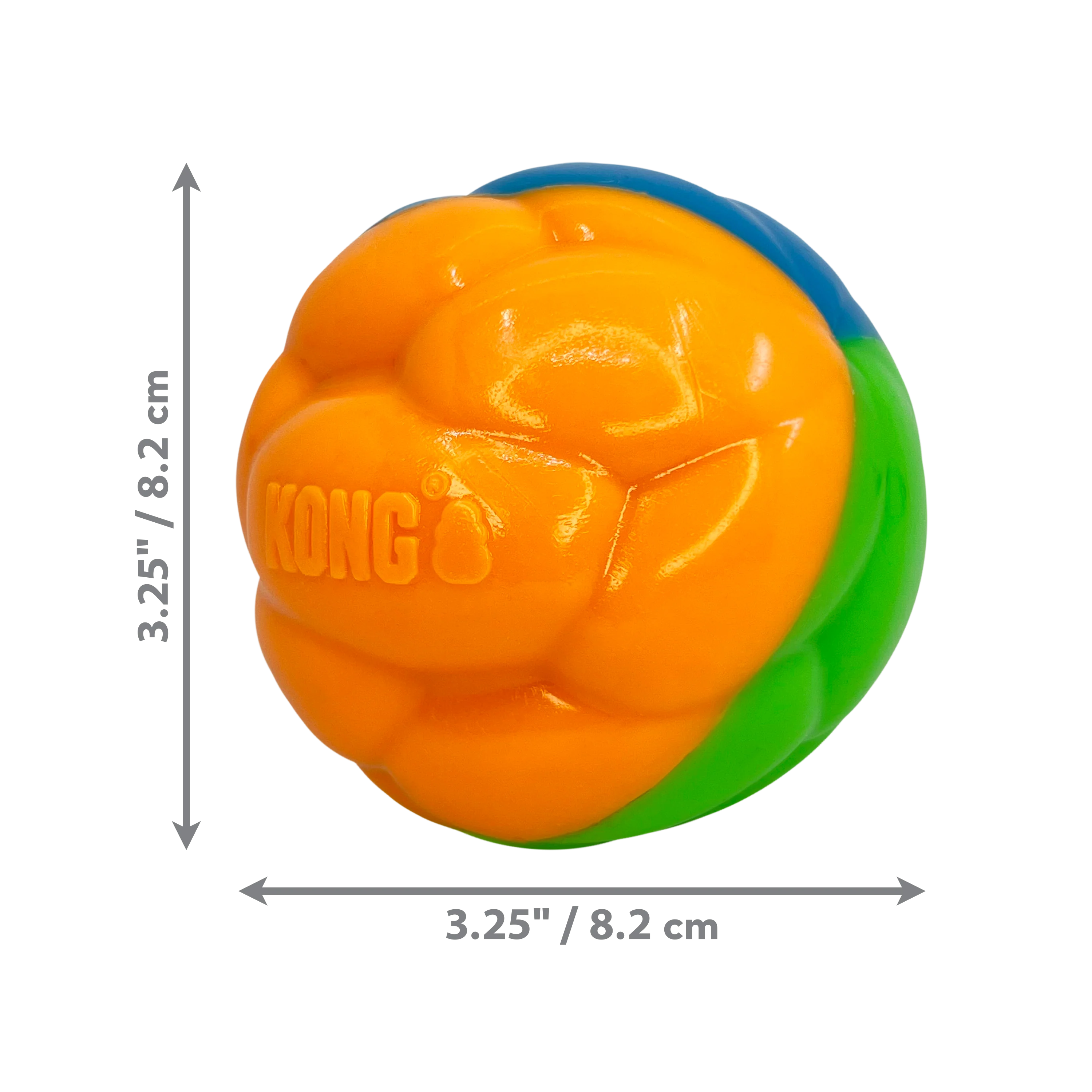 Kong Dog Toy Twistz High-Viz Ball Large - Image 1