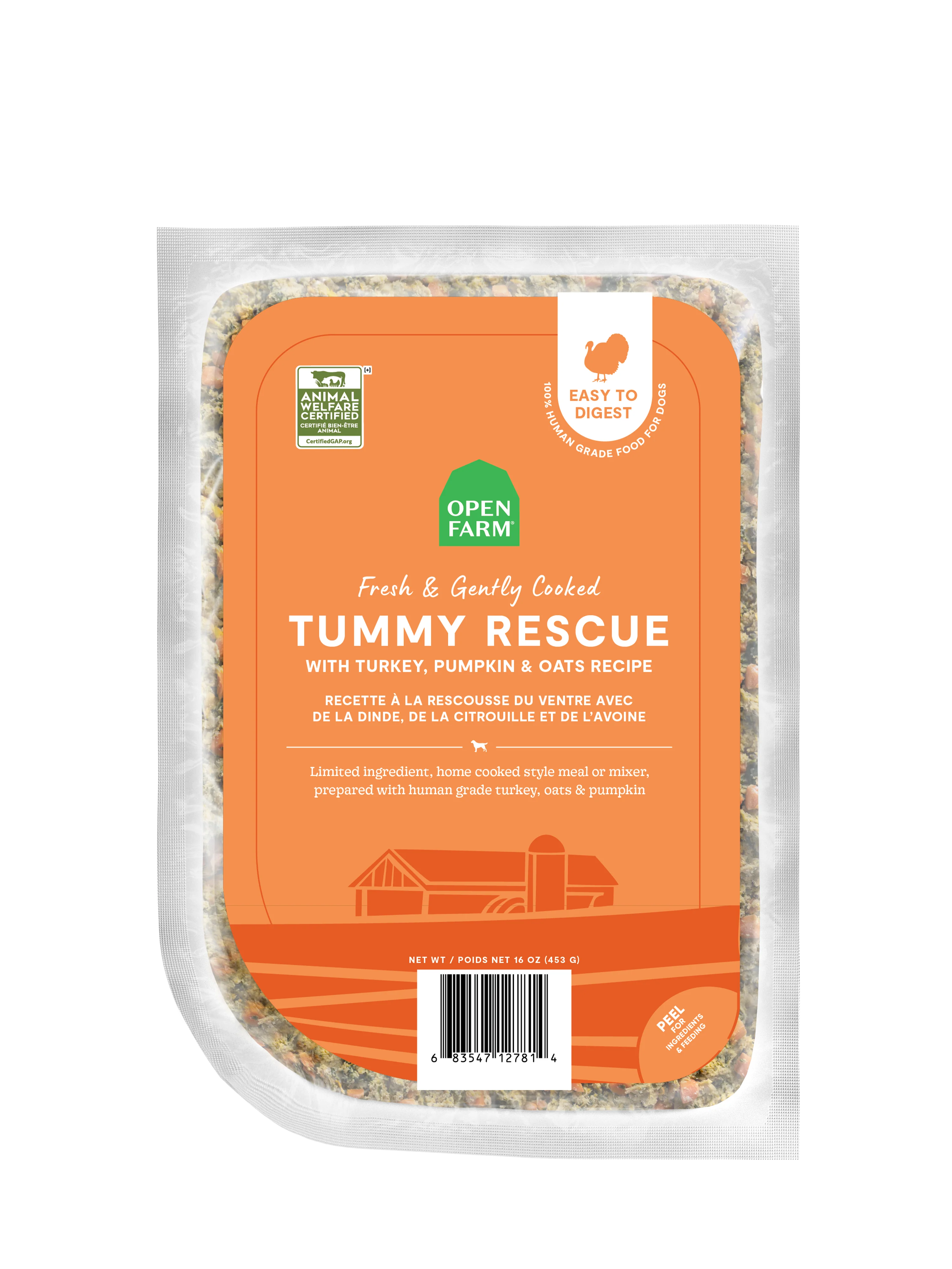 Open Farm Open Farm Gently Cooked Tummy Rescue Recipe 16oz Pouch
