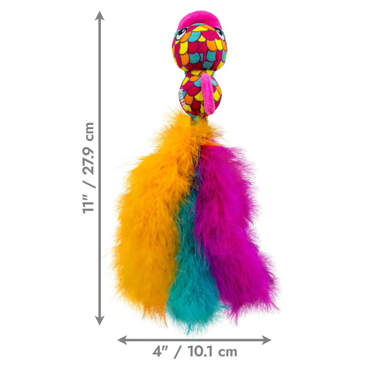 Kong Plush Cat Wubba Fish Assorted - Image 1