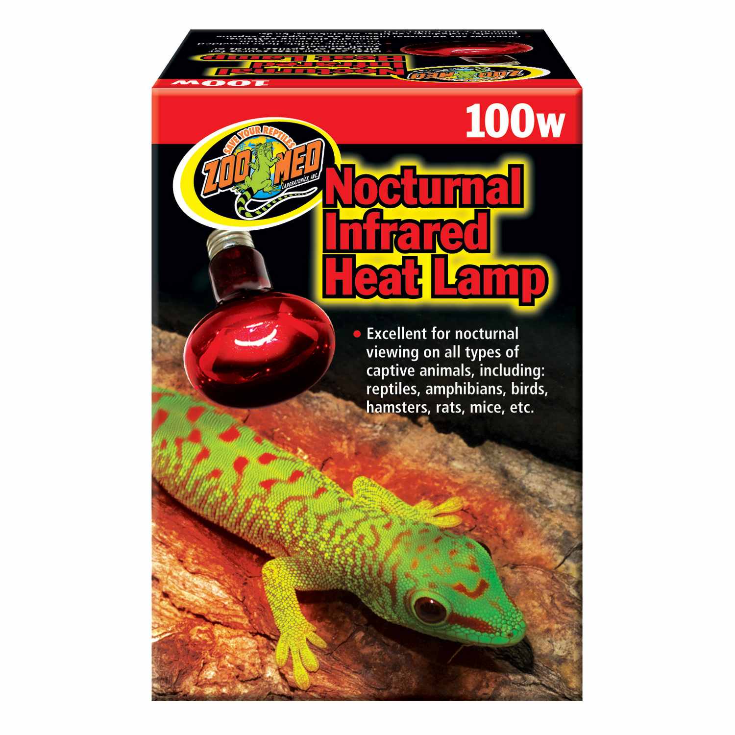 Zoo Med Laboratories 100 Watt Nocturnal Infrared Heat Lamp - Image 1