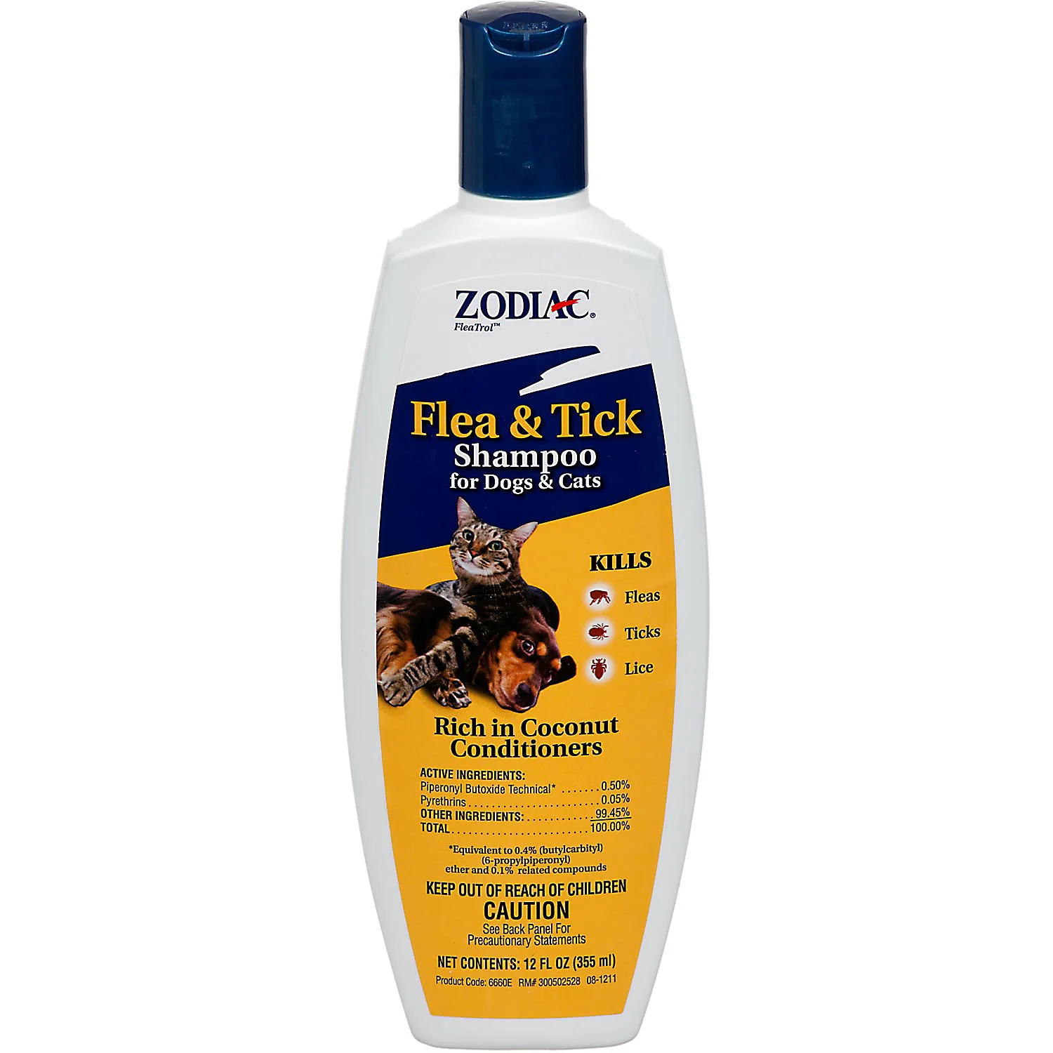 Zodiac Flea & Tick Shampoo for Dogs and Cats  12oz - Image 1