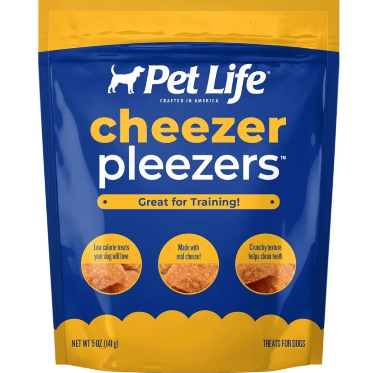 Pet Life Cheezer Pleezers Dog Biscuits, 5oz - Image 1