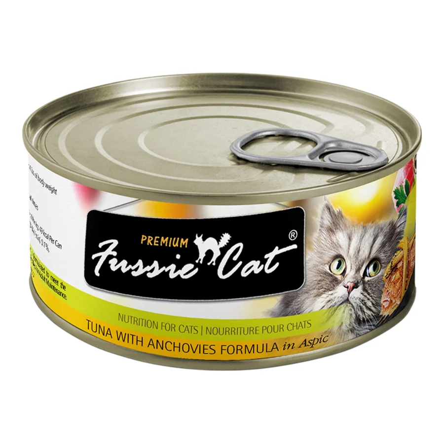 Fussie Cat Premium Tuna with Anchovies 5.5oz Can
