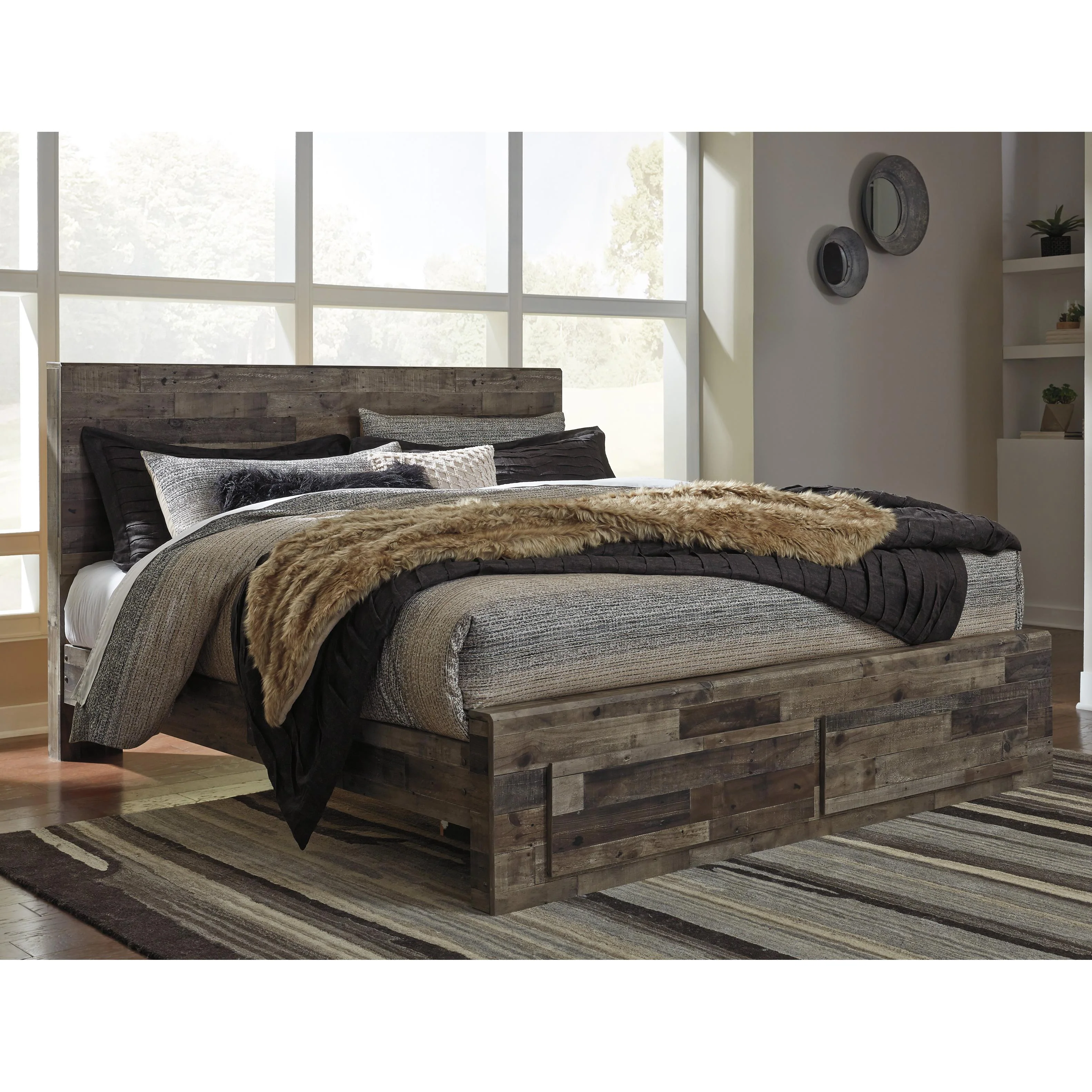 Benchcraft Derekson King Panel Bed with Storage B200-58/B200-56S/B200-95/B100-14 - Image 2