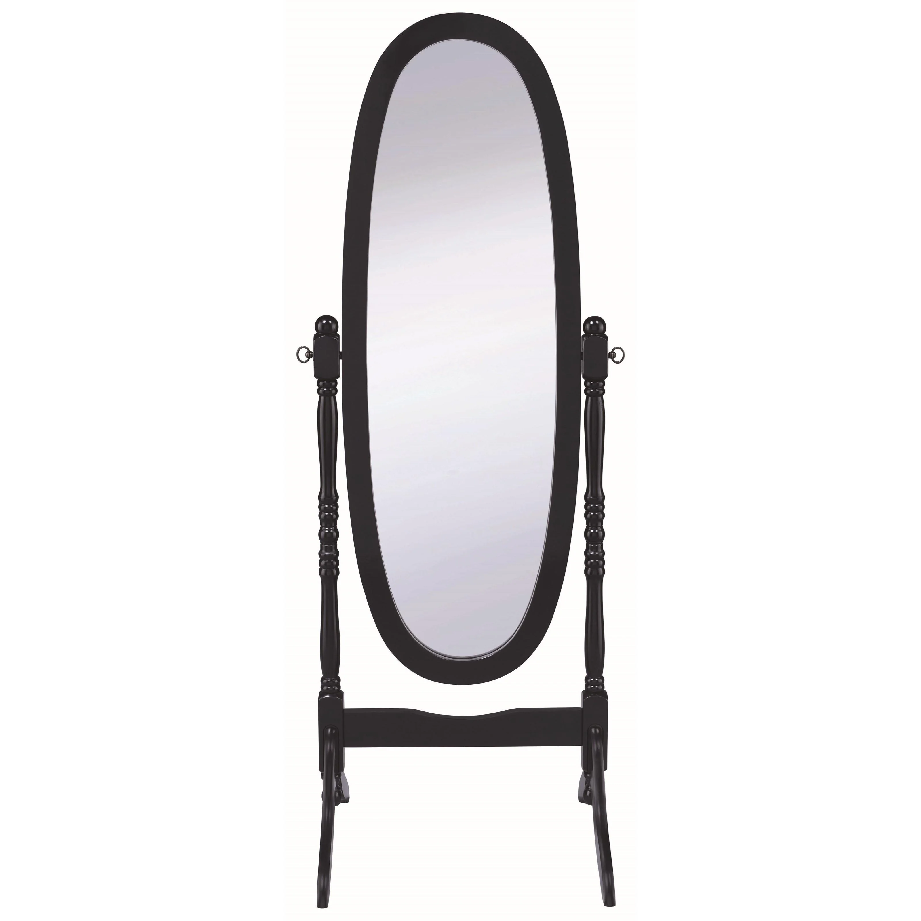 Coaster Furniture Foyet 950803 Wood Adjustable Full Length Cheval Mirror - Black - Image 2