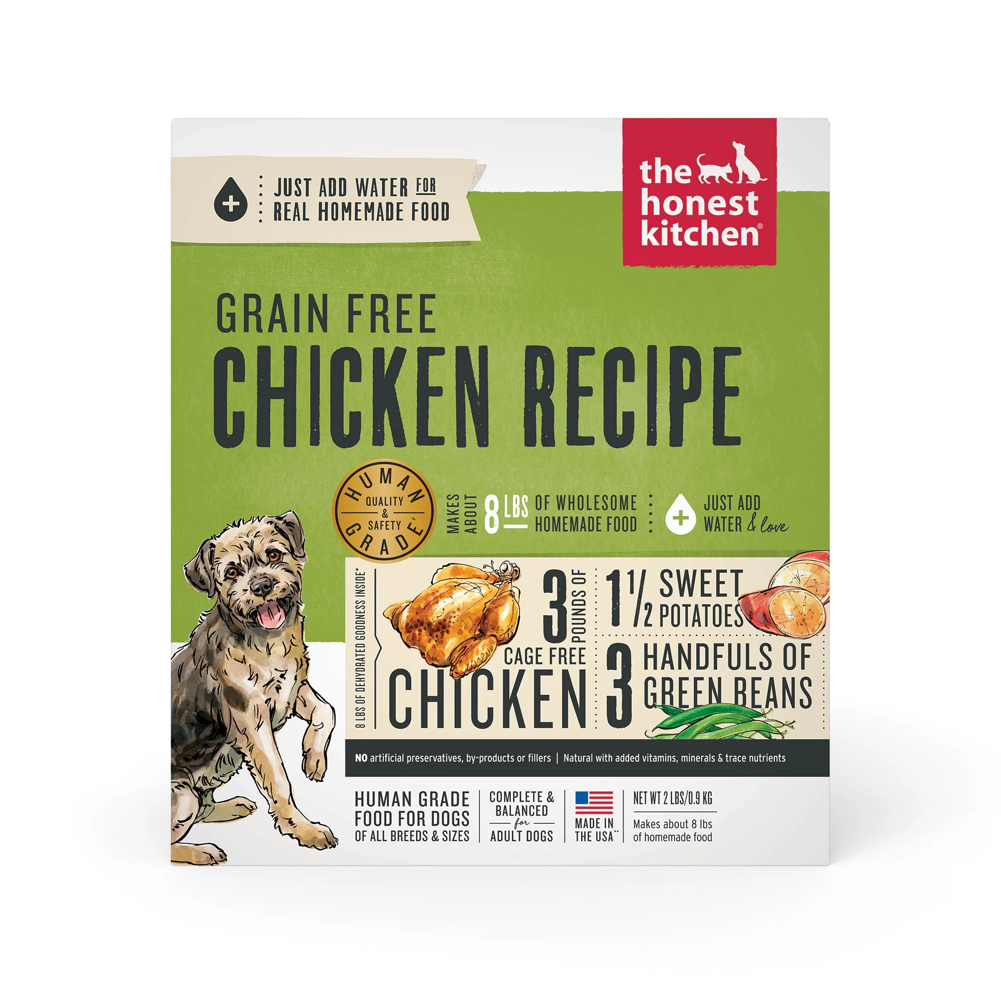 The Honest Kitchen Dehydrated Grain Free Chicken Dog Food 2lb - Image 1